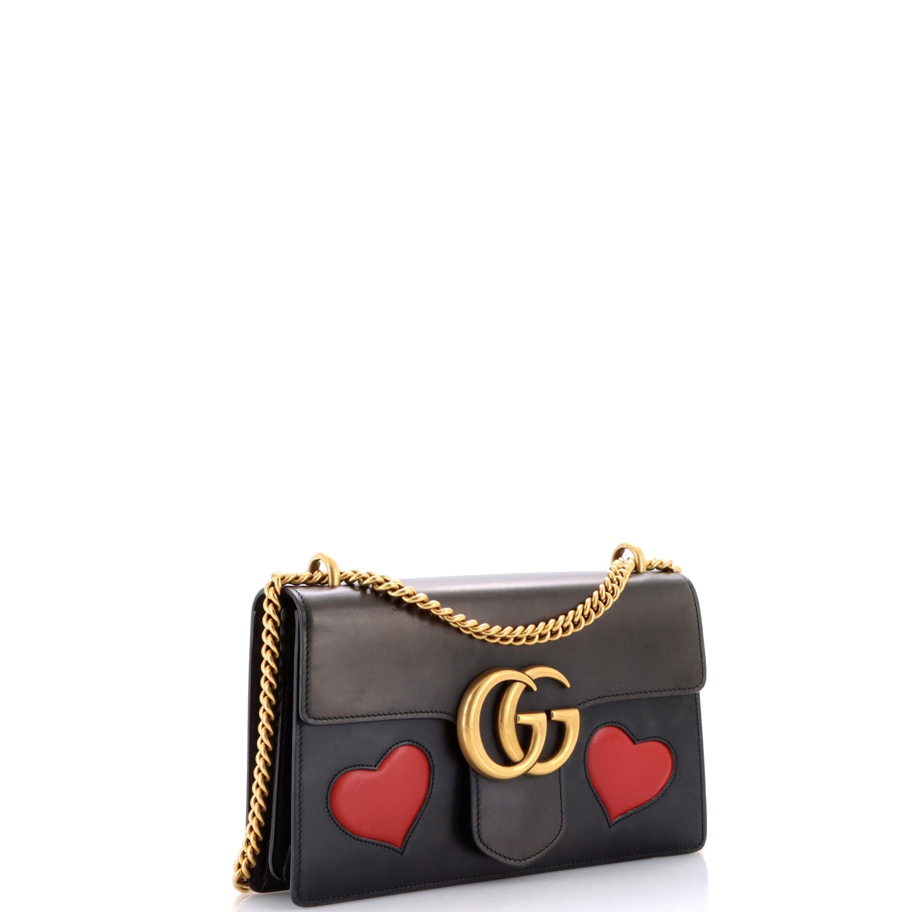 Marmont Chain Shoulder Bag Patchwork Leather Medium