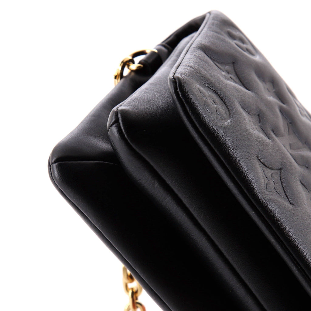 Coussin Pochette Monogram Embossed Lambskin