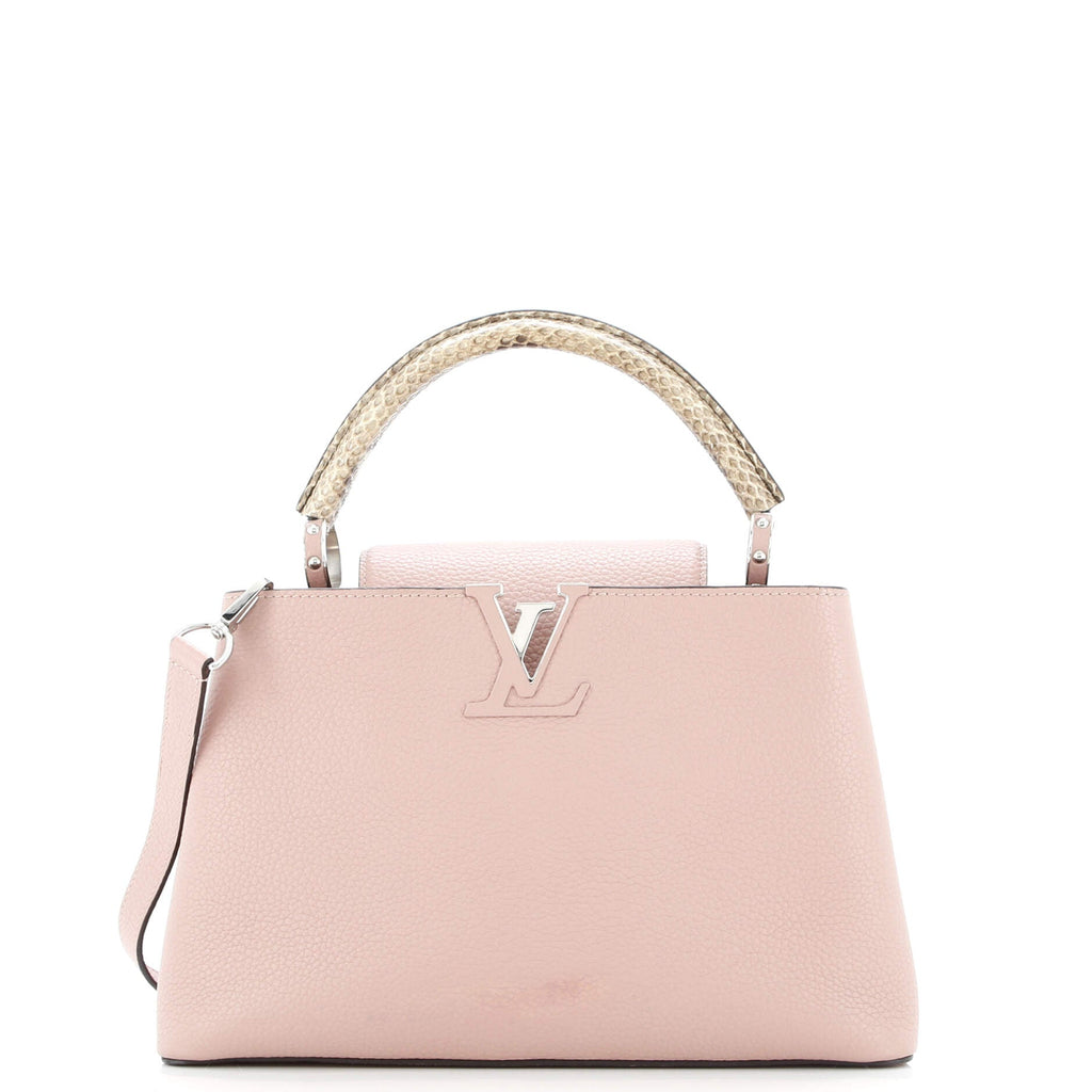 Capucines Bag Leather with Python PM
