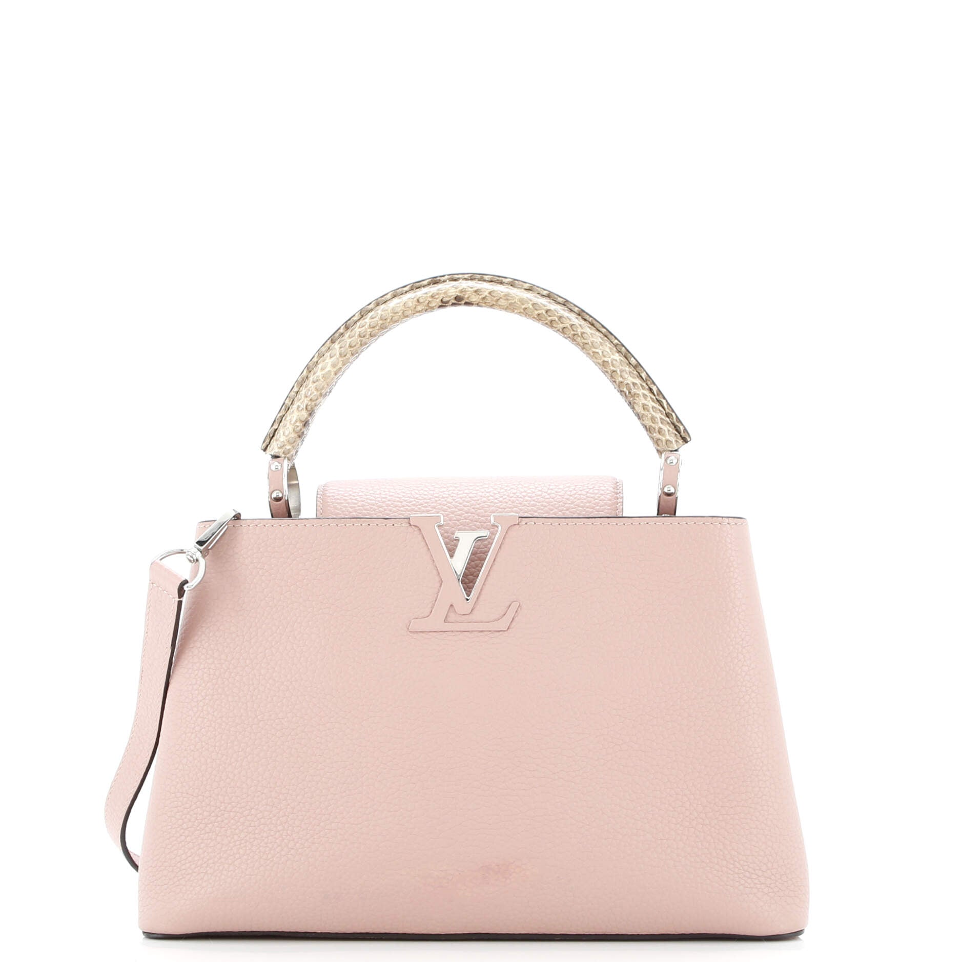 Capucines Bag Leather with Python PM