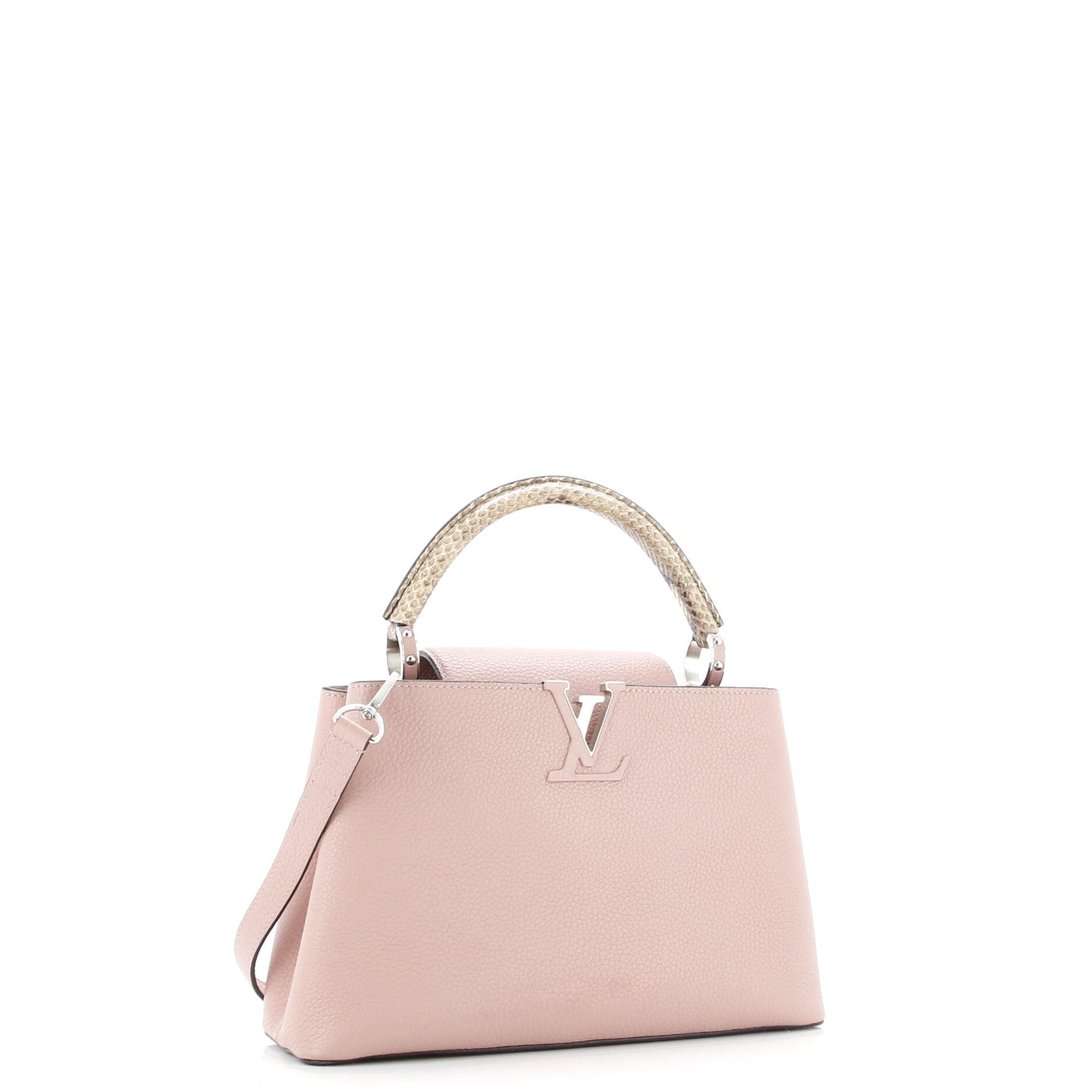 Capucines Bag Leather with Python PM