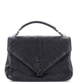 Classic Monogram College Bag Quilted Leather Large