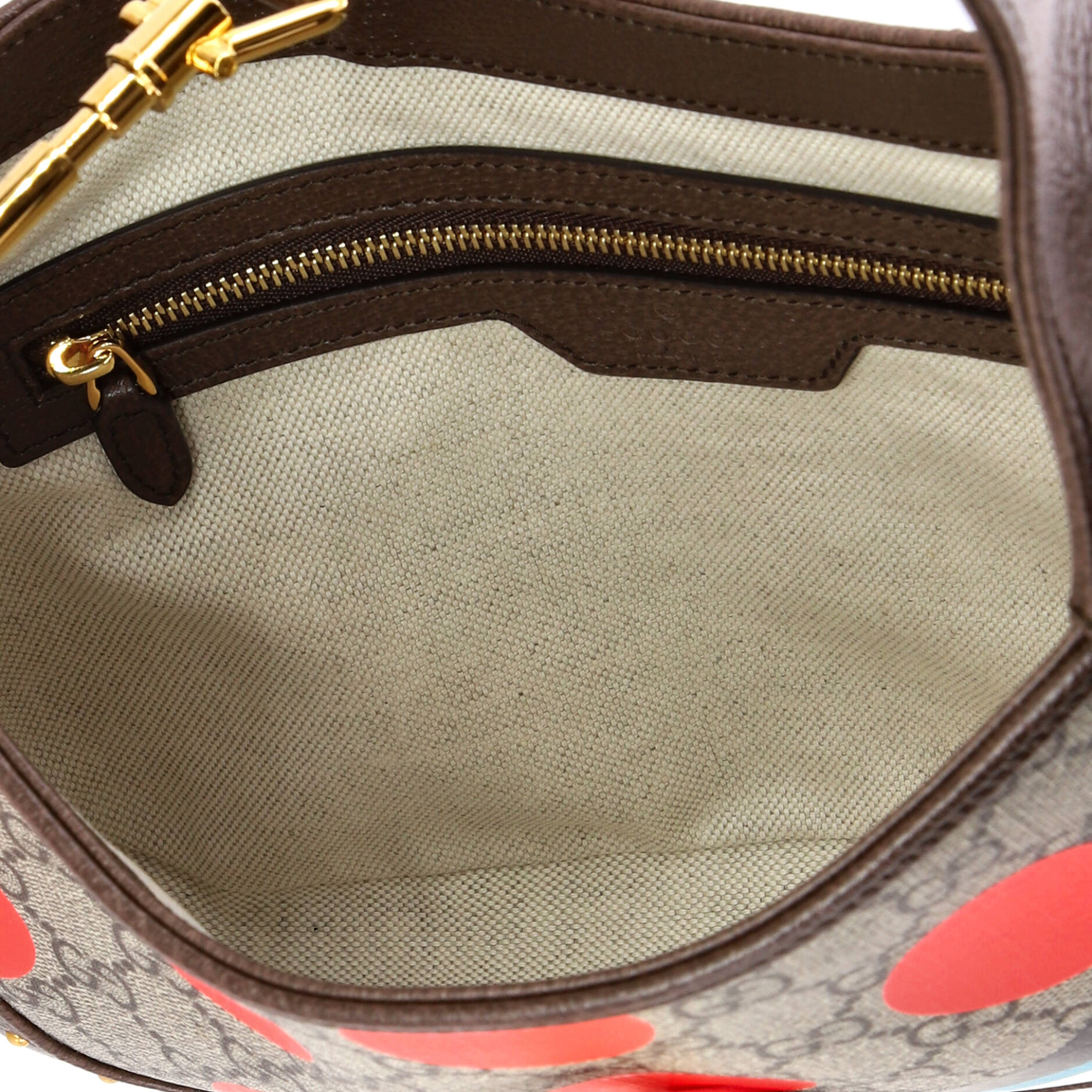 Jackie 1961 Hobo Studded Printed GG Coated Canvas Small