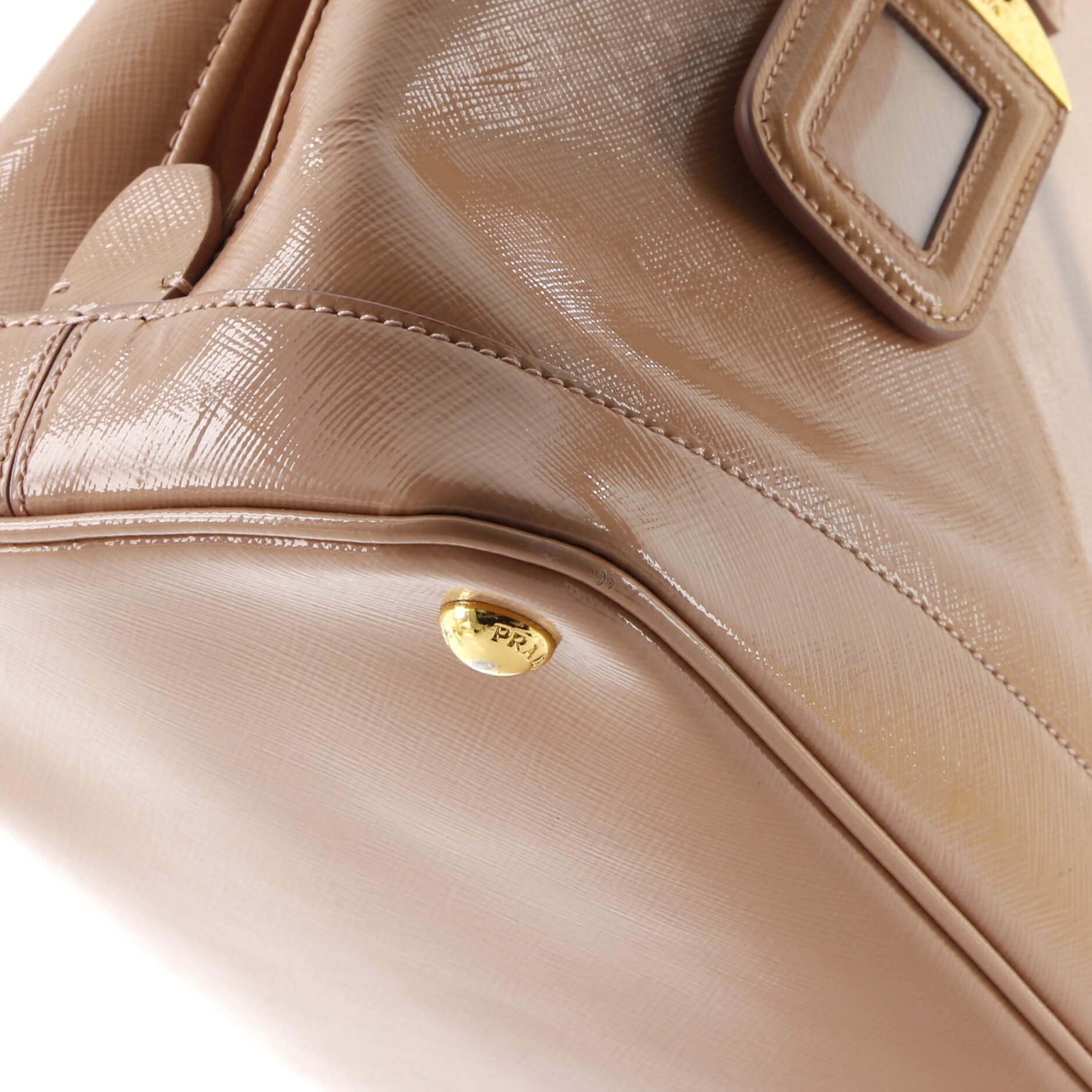 Open Promenade Bag Vernice Saffiano Leather Large