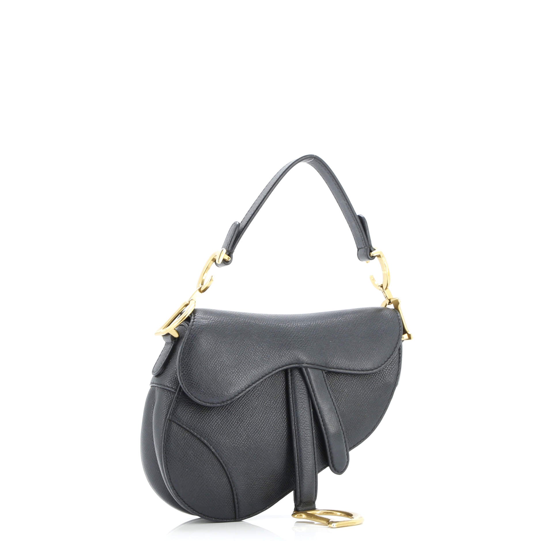 Saddle Handbag Leather Mini
