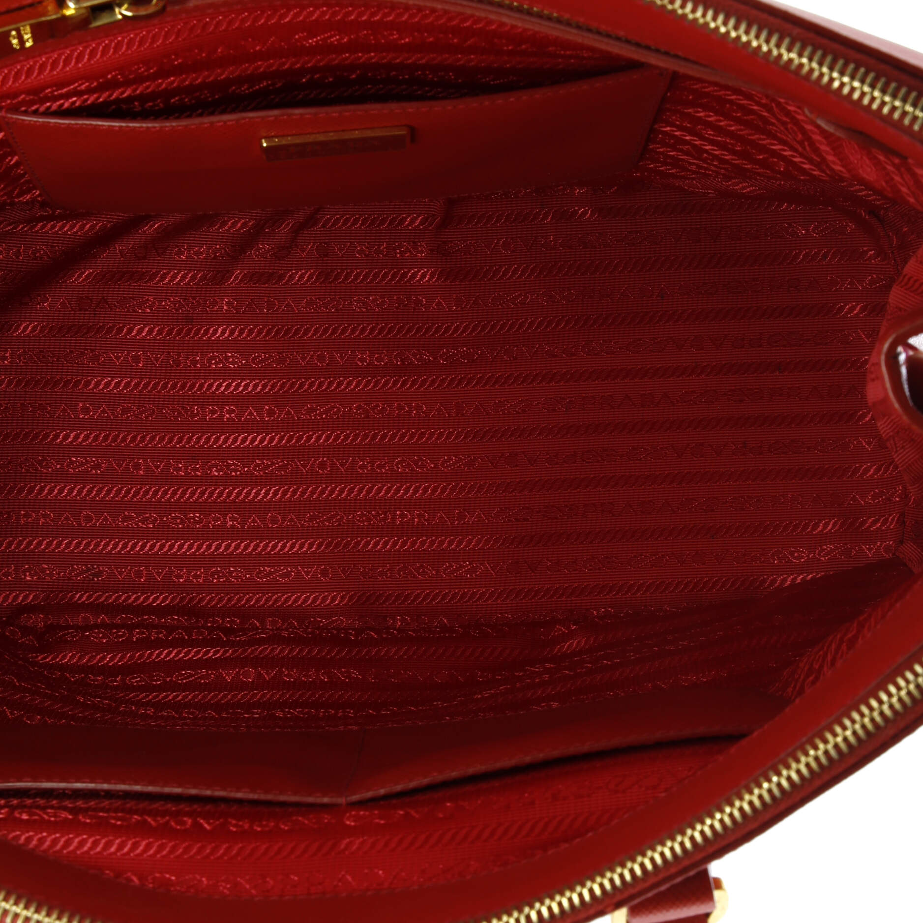 Double Zip Lux Tote Saffiano Leather Large
