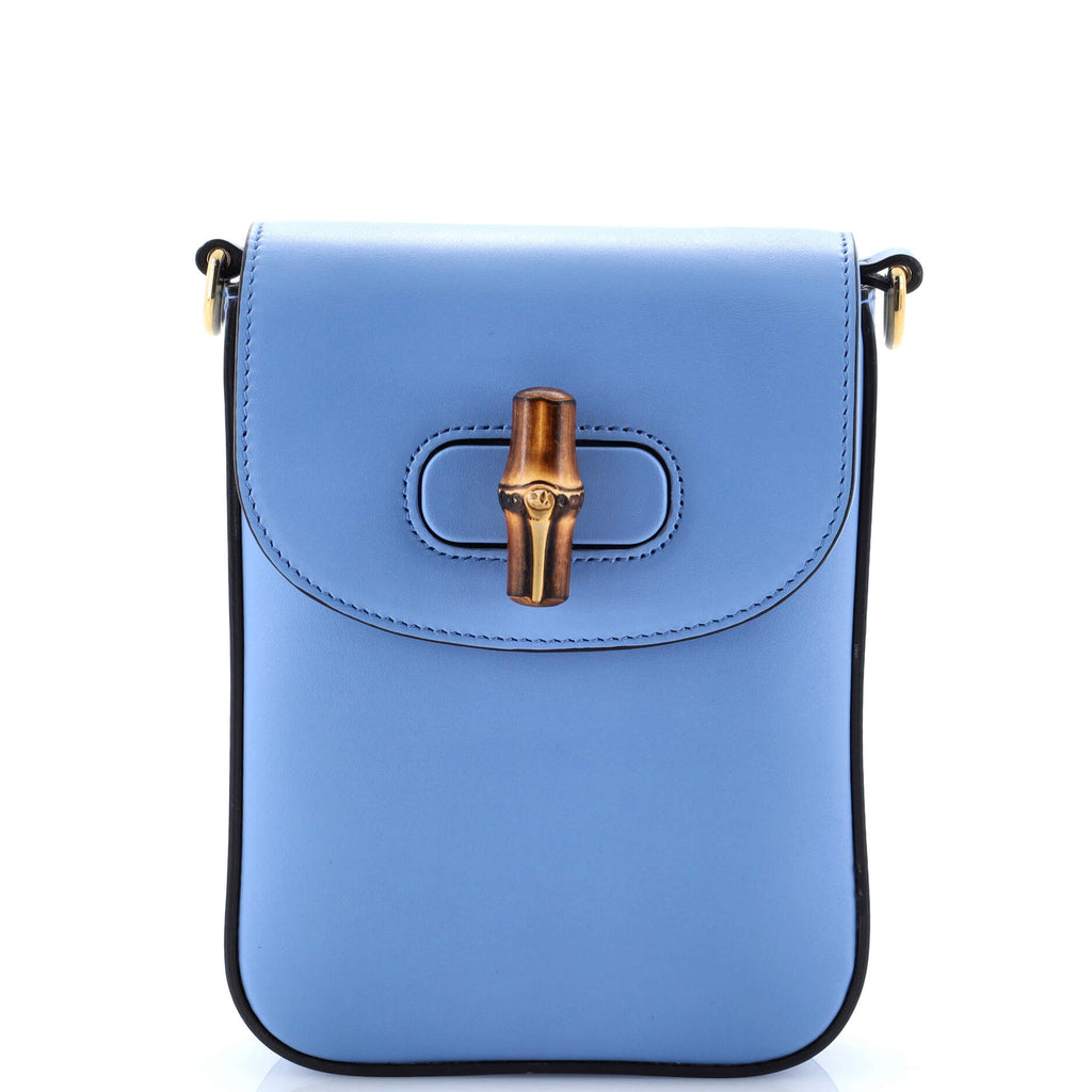 Bamboo Top Handle Backpack Leather Mini