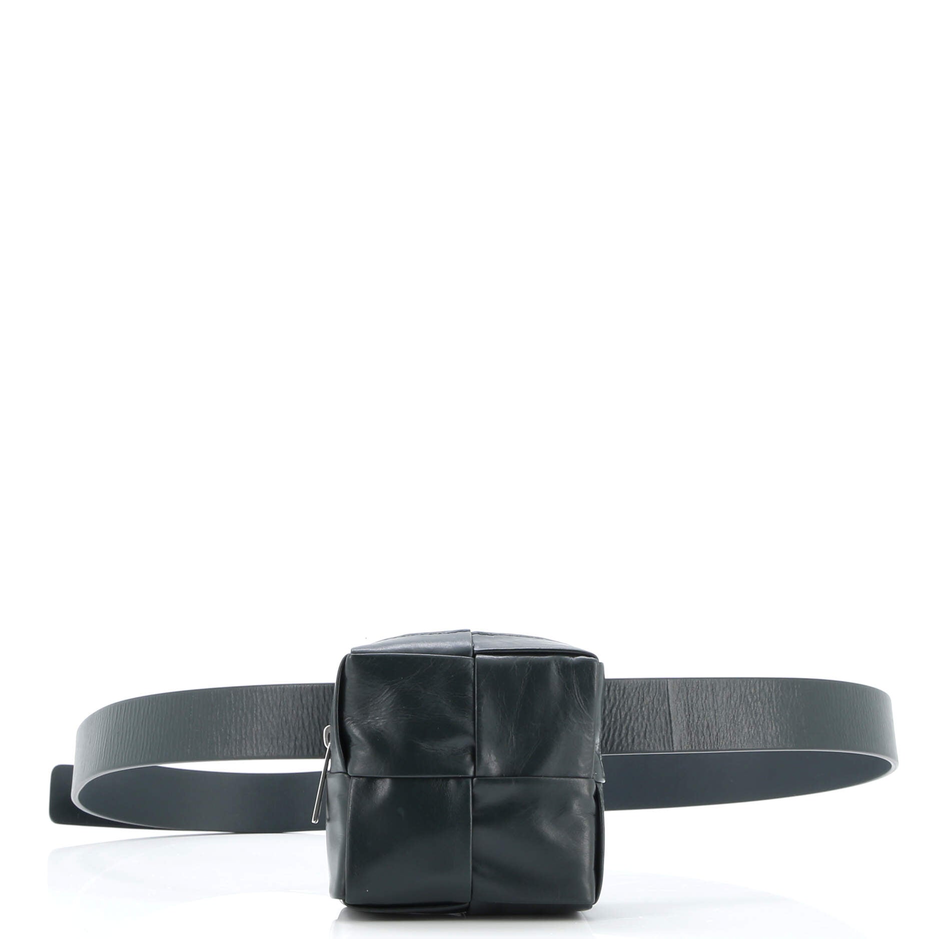 Cassette Stretch Pouch Belt Bag Maxi Intrecciato Leather