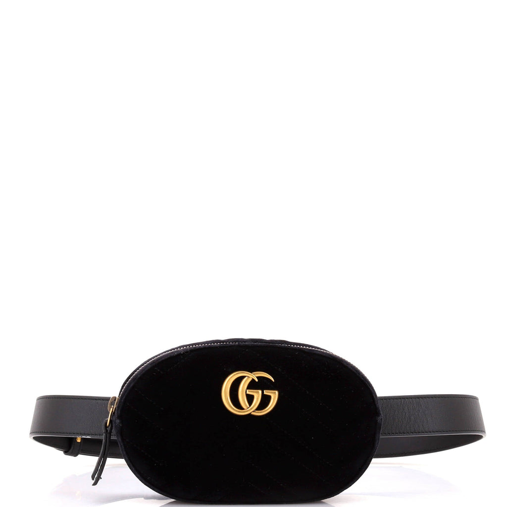 GG Marmont Belt Bag Matelasse Velvet
