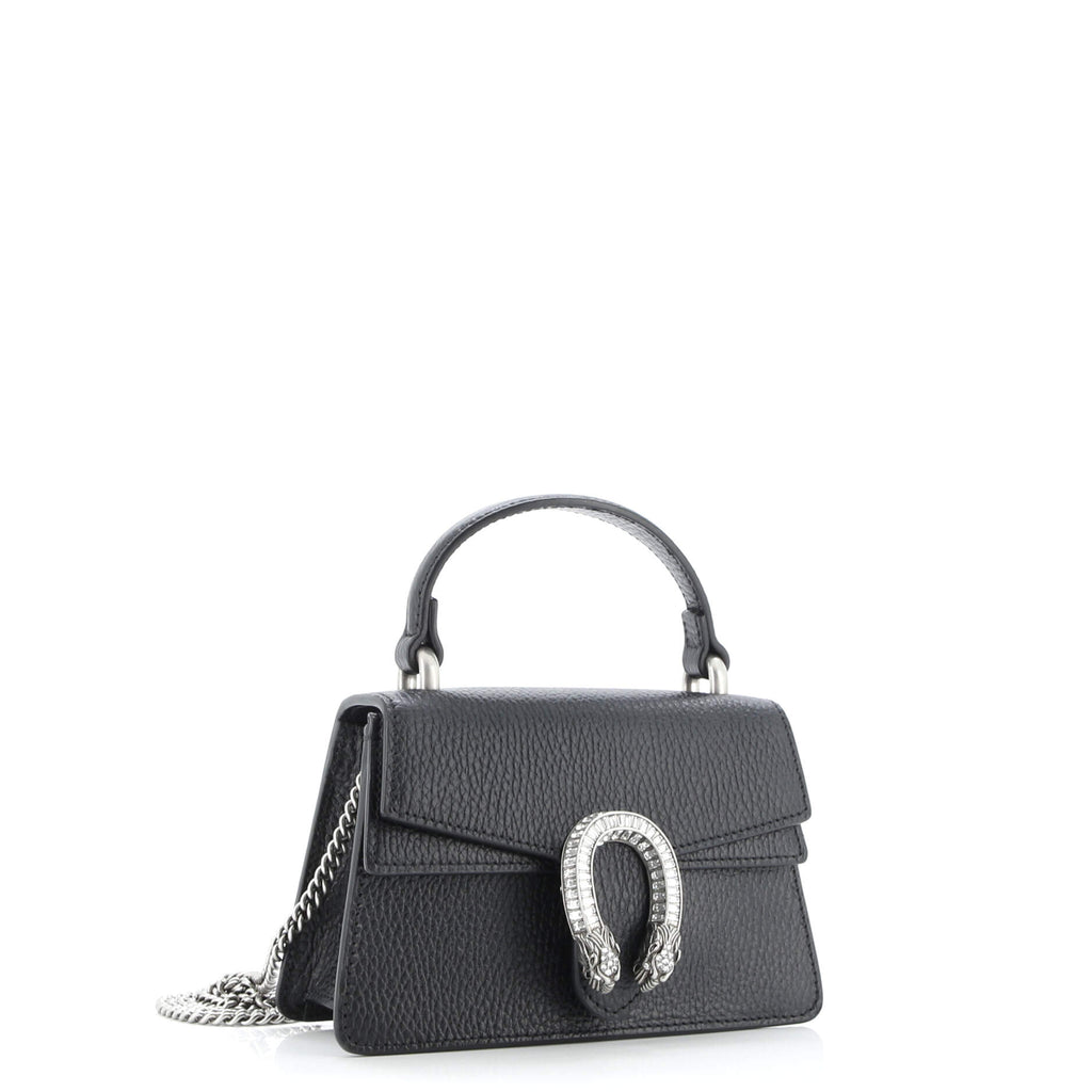 Dionysus Top Handle Bag Leather with Crystals Mini