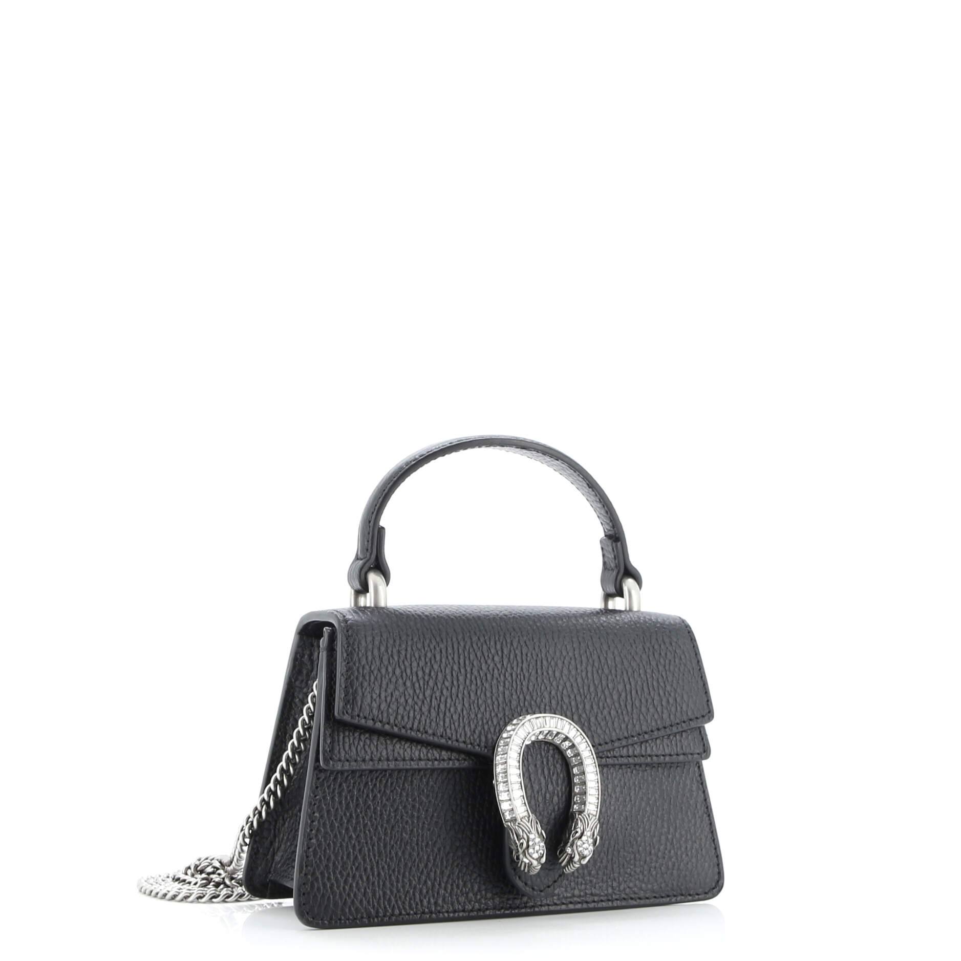 Dionysus Top Handle Bag Leather with Crystals Mini