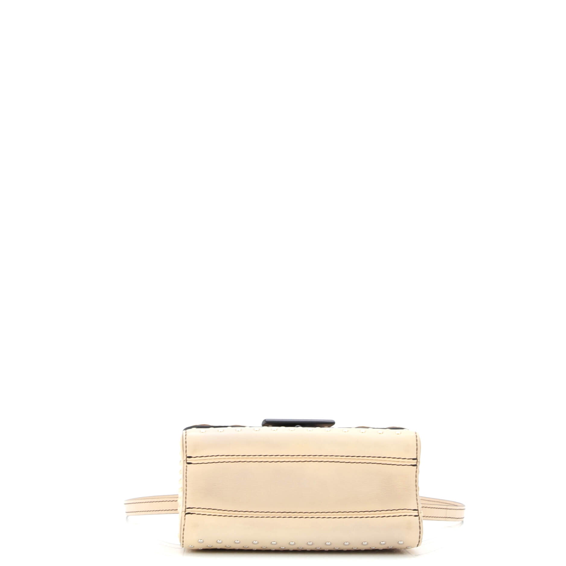 Braided Handle Twist Bag Embellished Leather PM