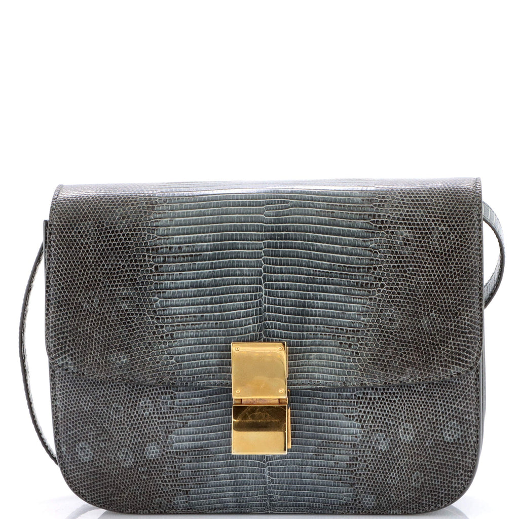 Classic Box Bag Lizard Medium