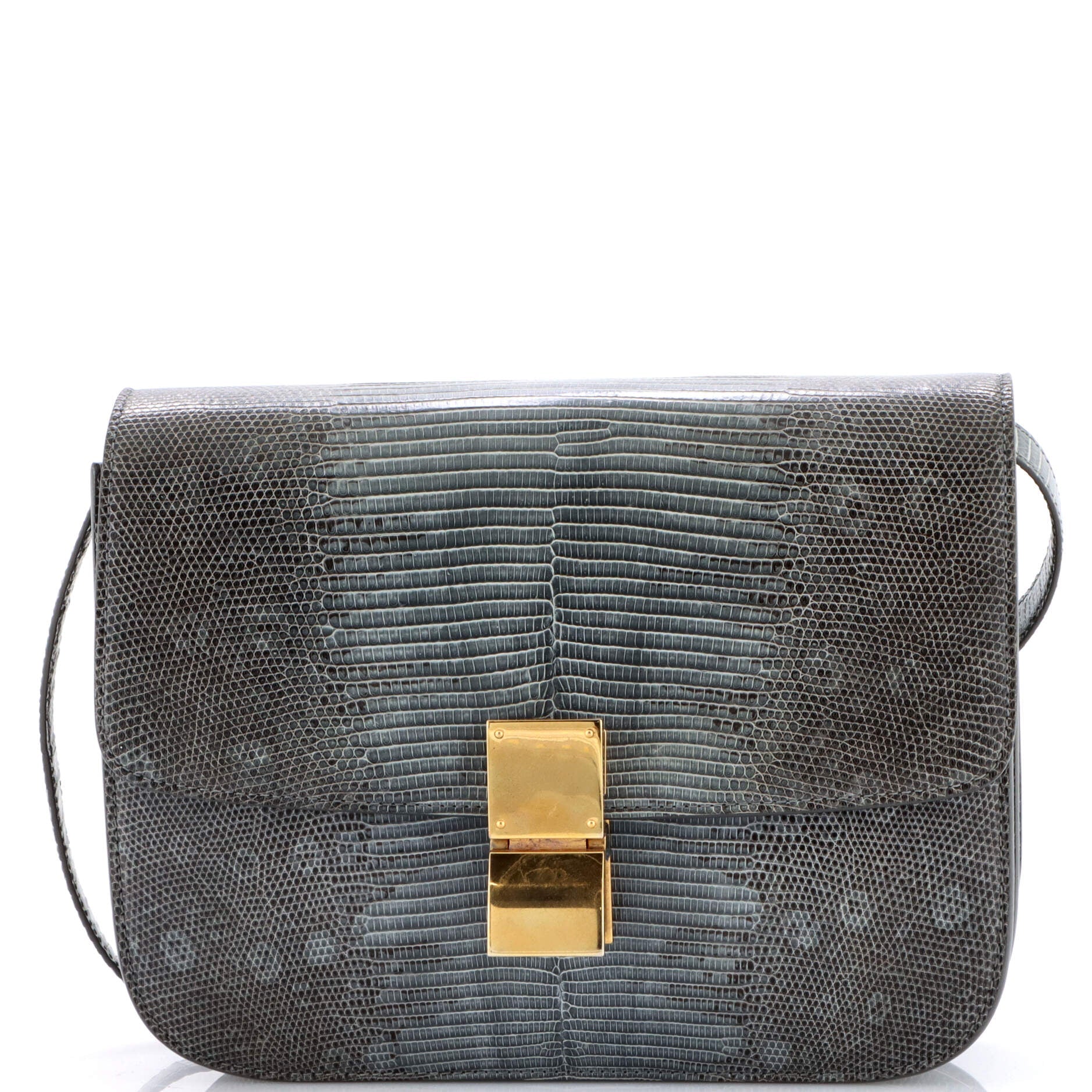Classic Box Bag Lizard Medium