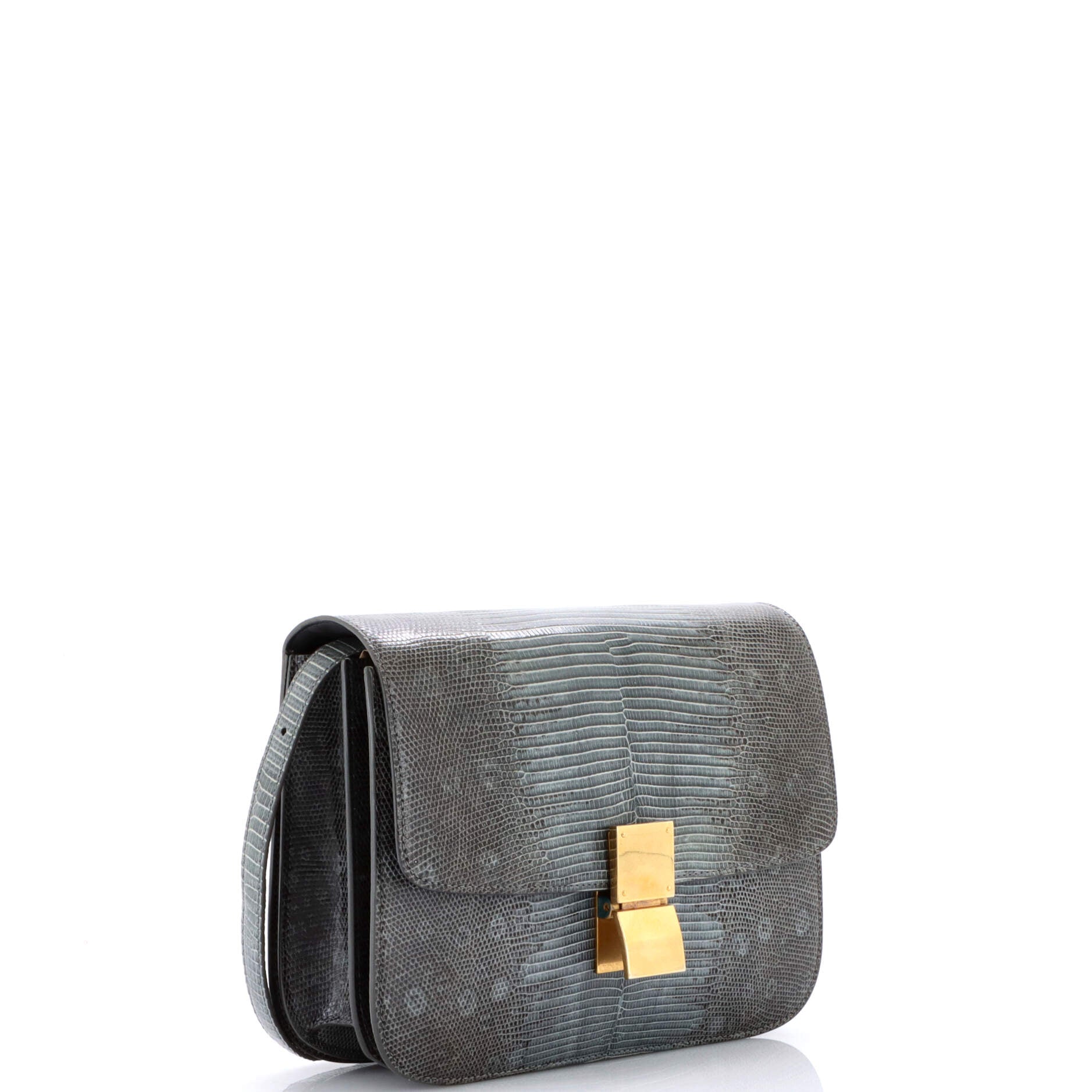 Classic Box Bag Lizard Medium
