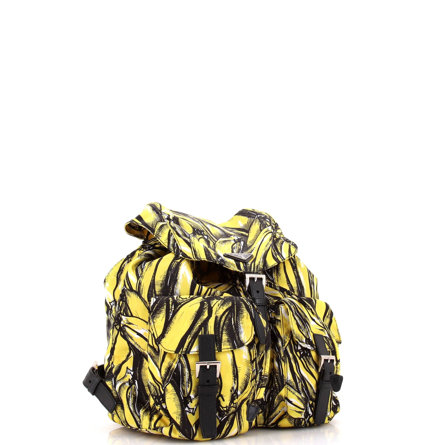 Double Front Pocket Backpack Printed Tessuto Medium