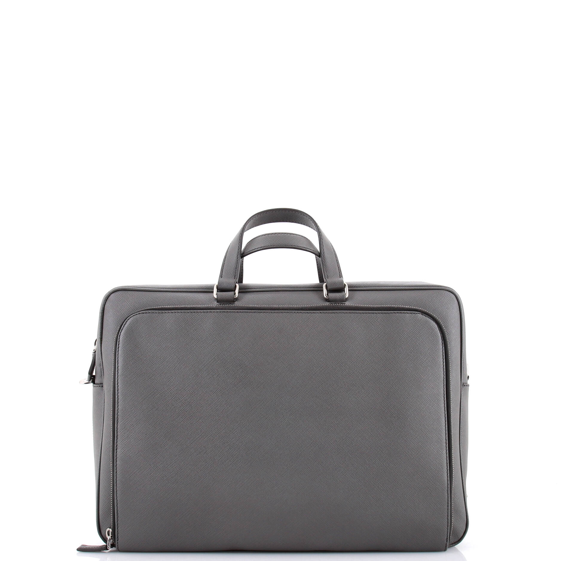 Convertible Travel Briefcase Saffiano Leather