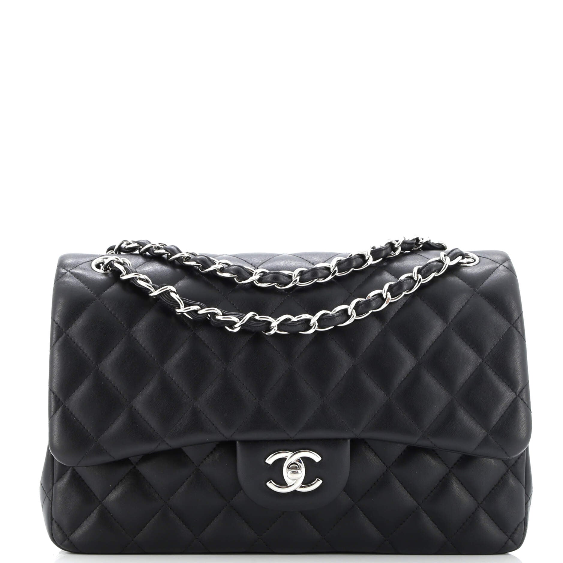 Classic Double Flap Bag Quilted Lambskin Jumbo