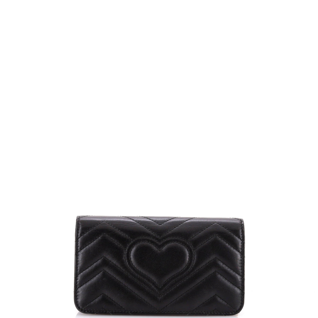 GG Marmont Chain Flap Bag Embellished Matelasse Leather Mini
