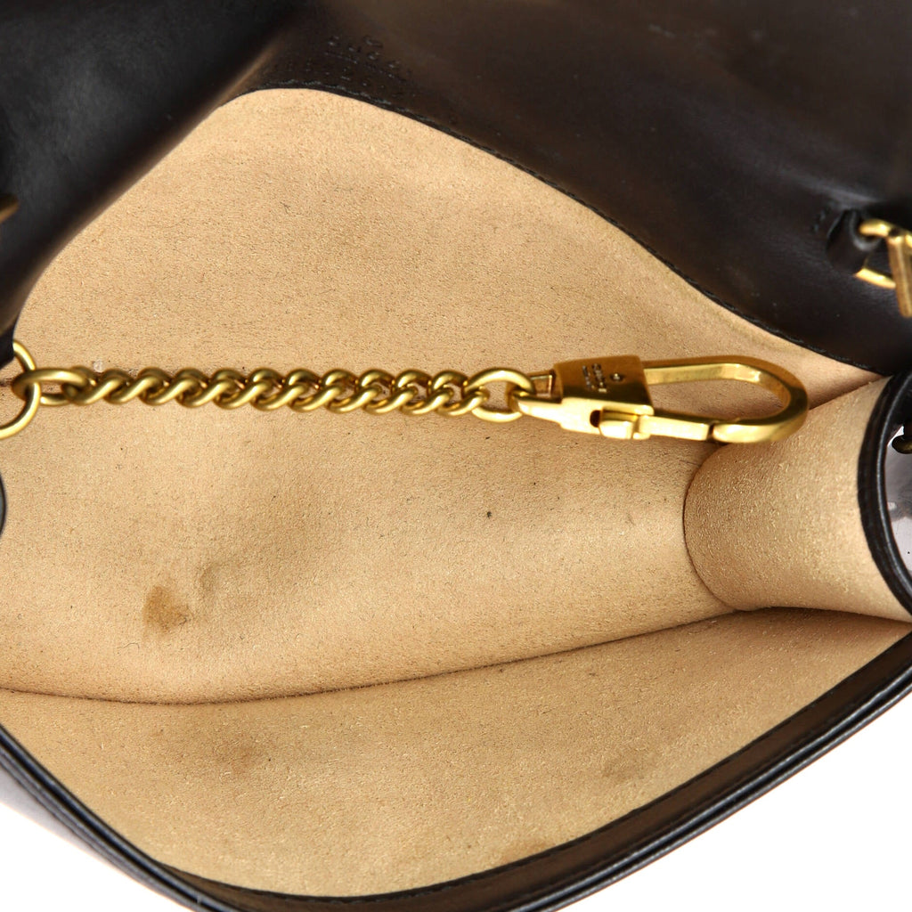 GG Marmont Chain Flap Bag Embellished Matelasse Leather Mini
