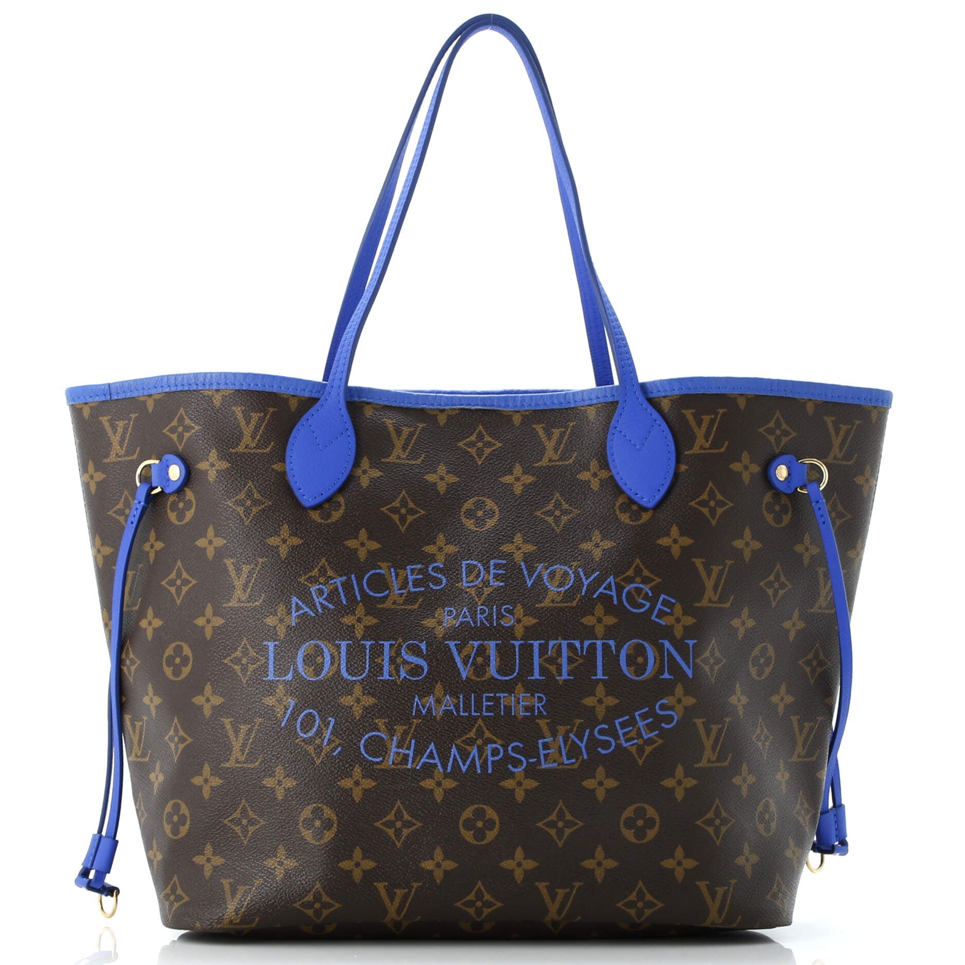 Neverfull Tote Limited Edition Ikat Monogram Canvas with Leather MM
