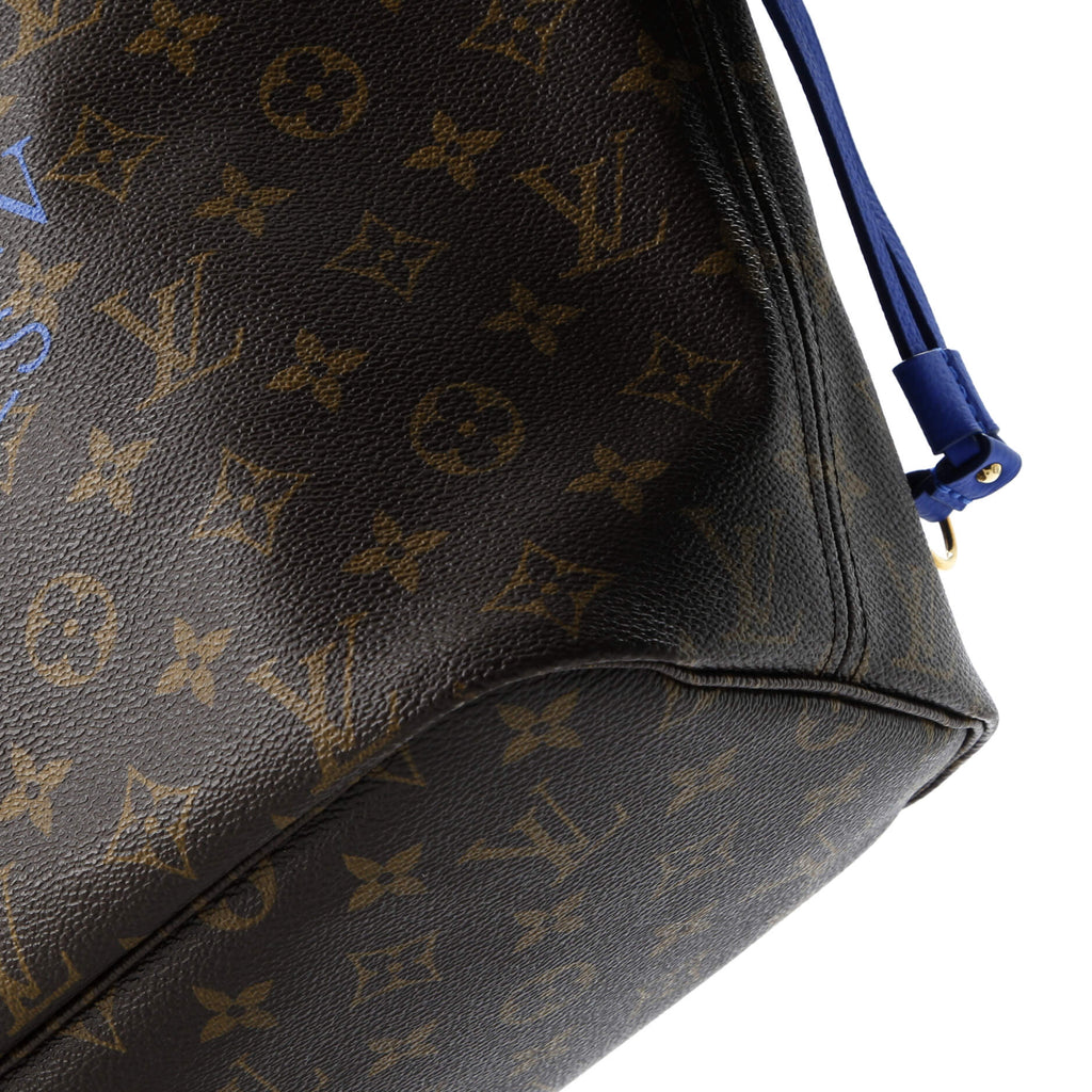 Neverfull Tote Limited Edition Ikat Monogram Canvas with Leather MM