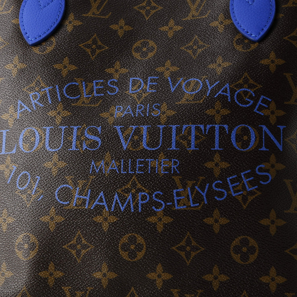 Neverfull Tote Limited Edition Ikat Monogram Canvas with Leather MM