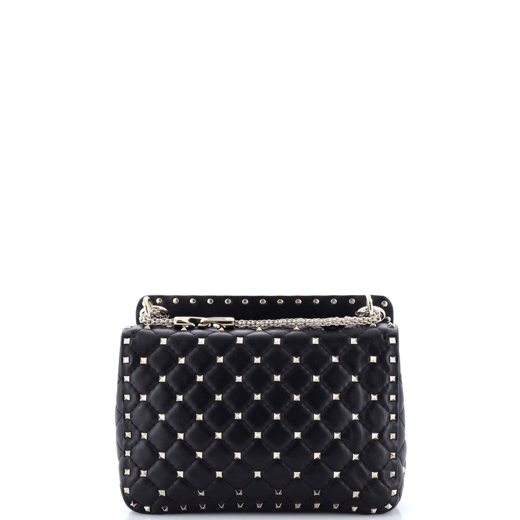 Rockstud Spike Flap Bag Embellished Quilted Leather Medium