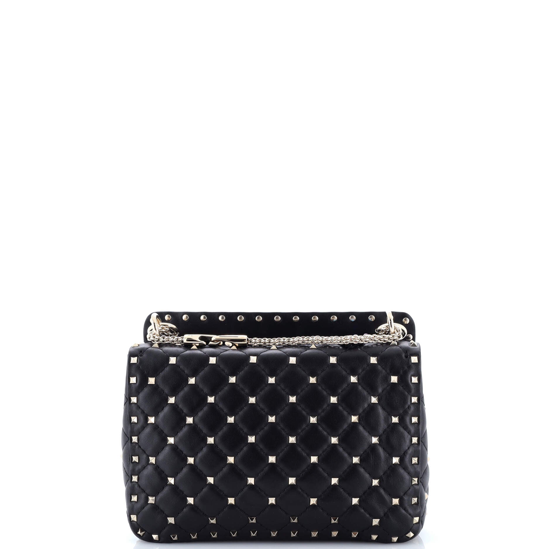 Rockstud Spike Flap Bag Embellished Quilted Leather Medium