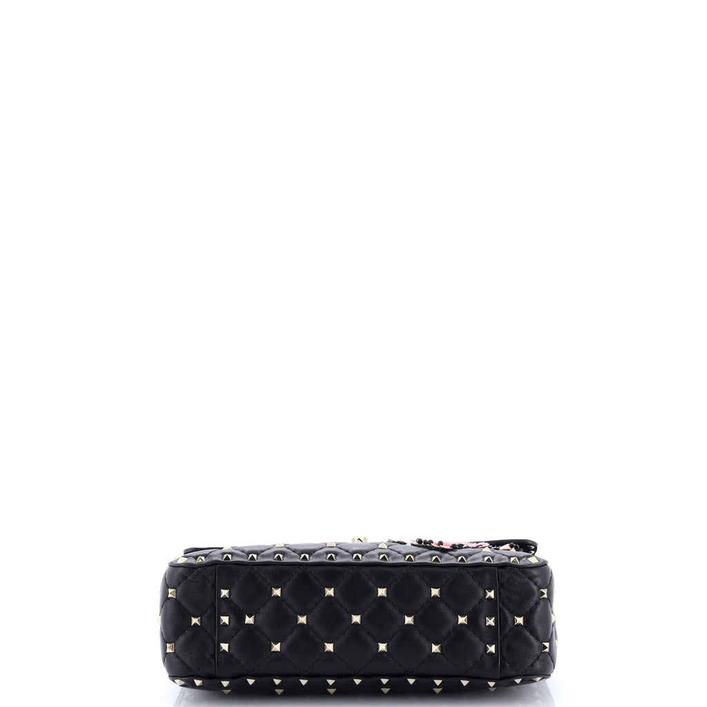 Rockstud Spike Flap Bag Embellished Quilted Leather Medium