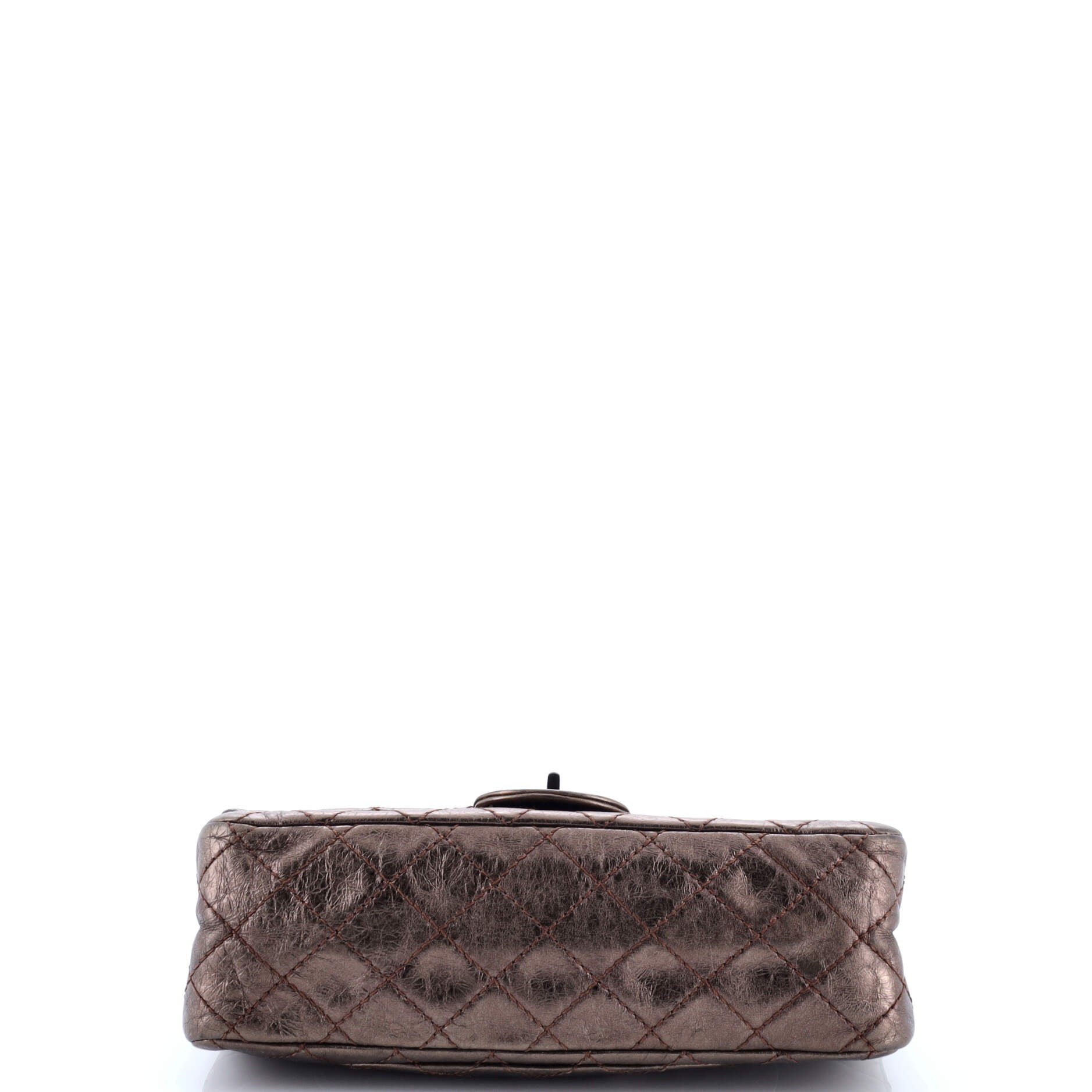 Reissue 2.55 Flap Bag with Flap Bag Coin Purse Quilted Metallic Aged Calfskin 225