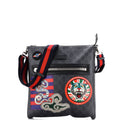 Night Courrier Zip Messenger GG Coated Canvas with Applique Small