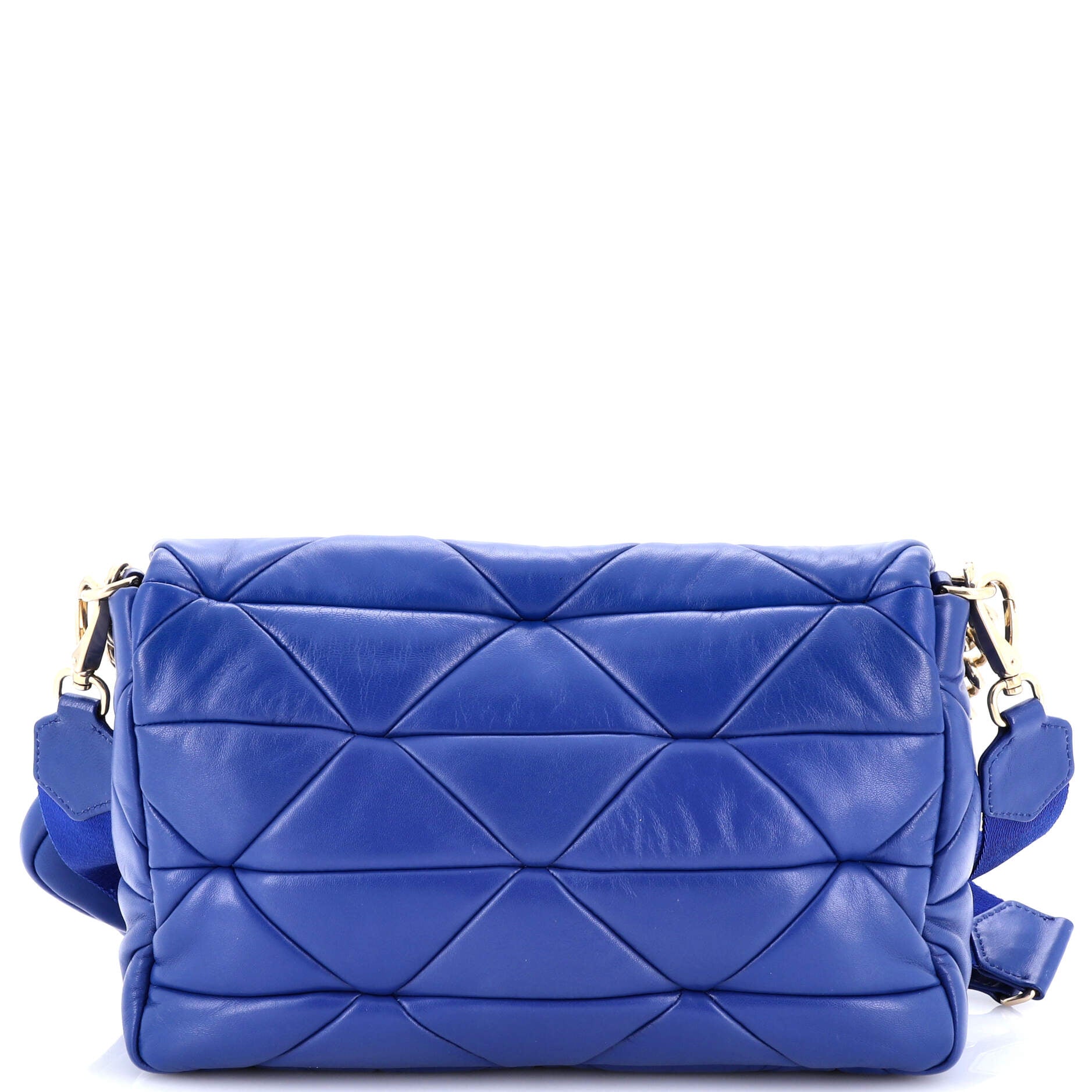 System Flap Shoulder Bag Quilted Nappa Leather Large