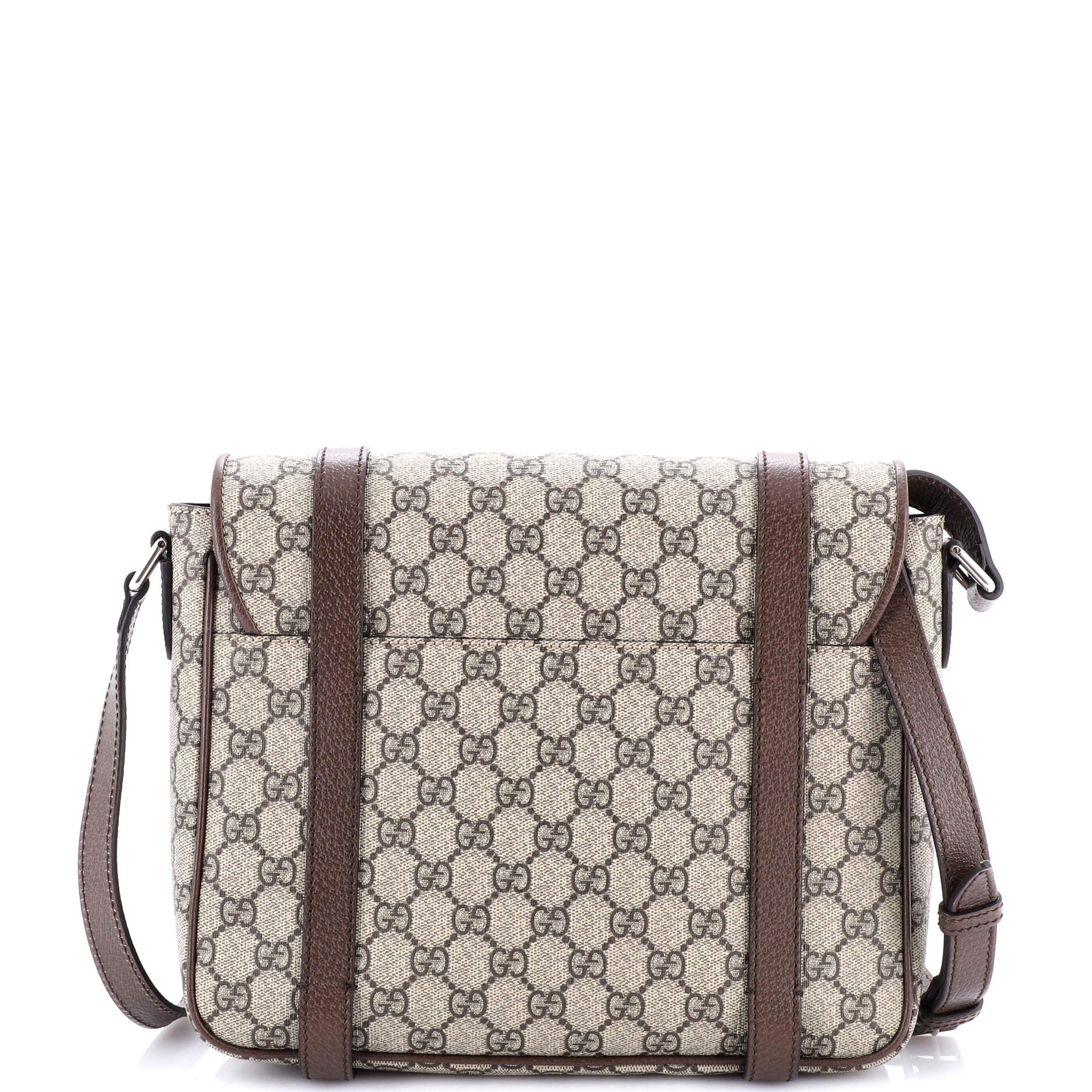 Interlocking G Patch Messenger Bag GG Coated Canvas Medium