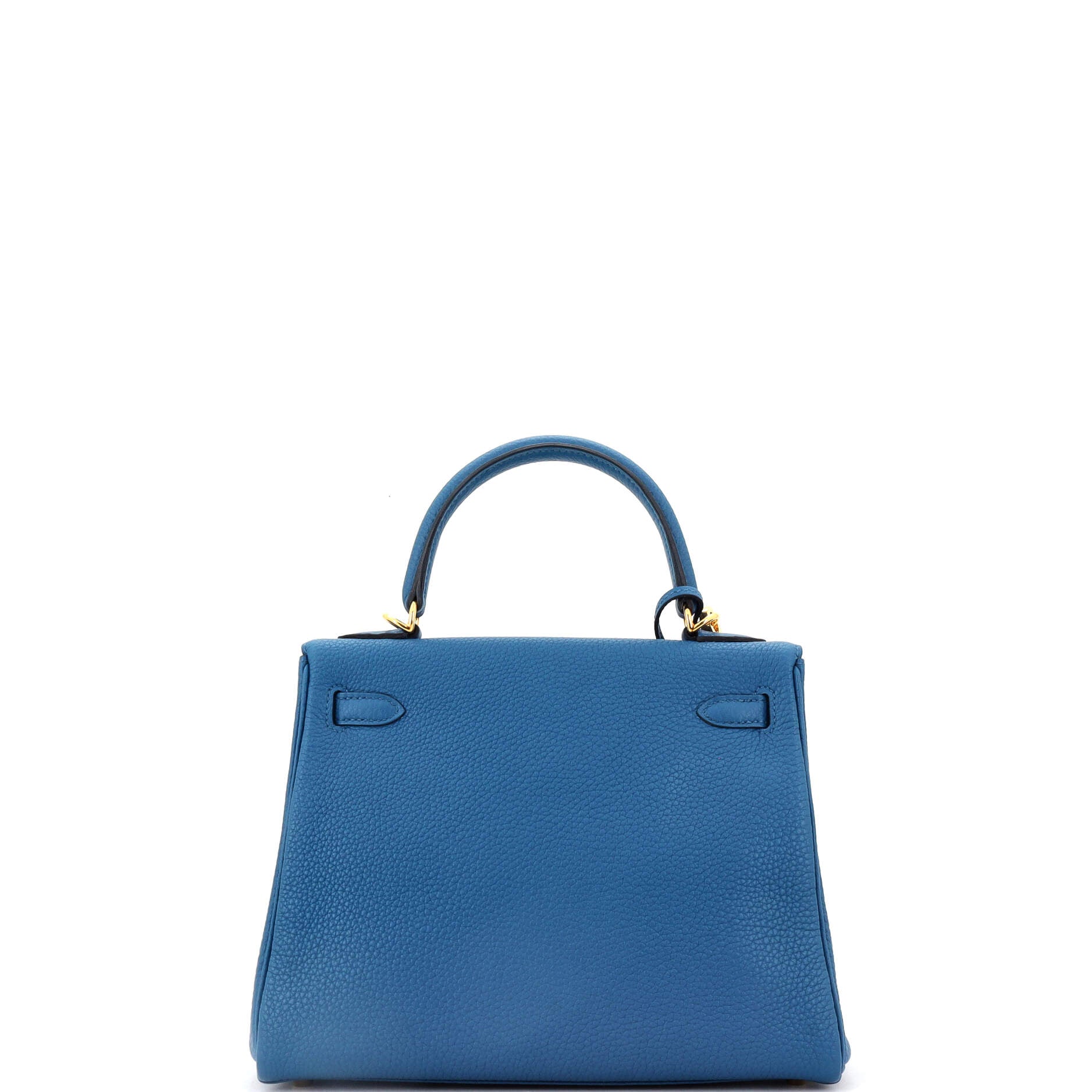 Kelly Handbag Bleu France Togo with Gold Hardware 25