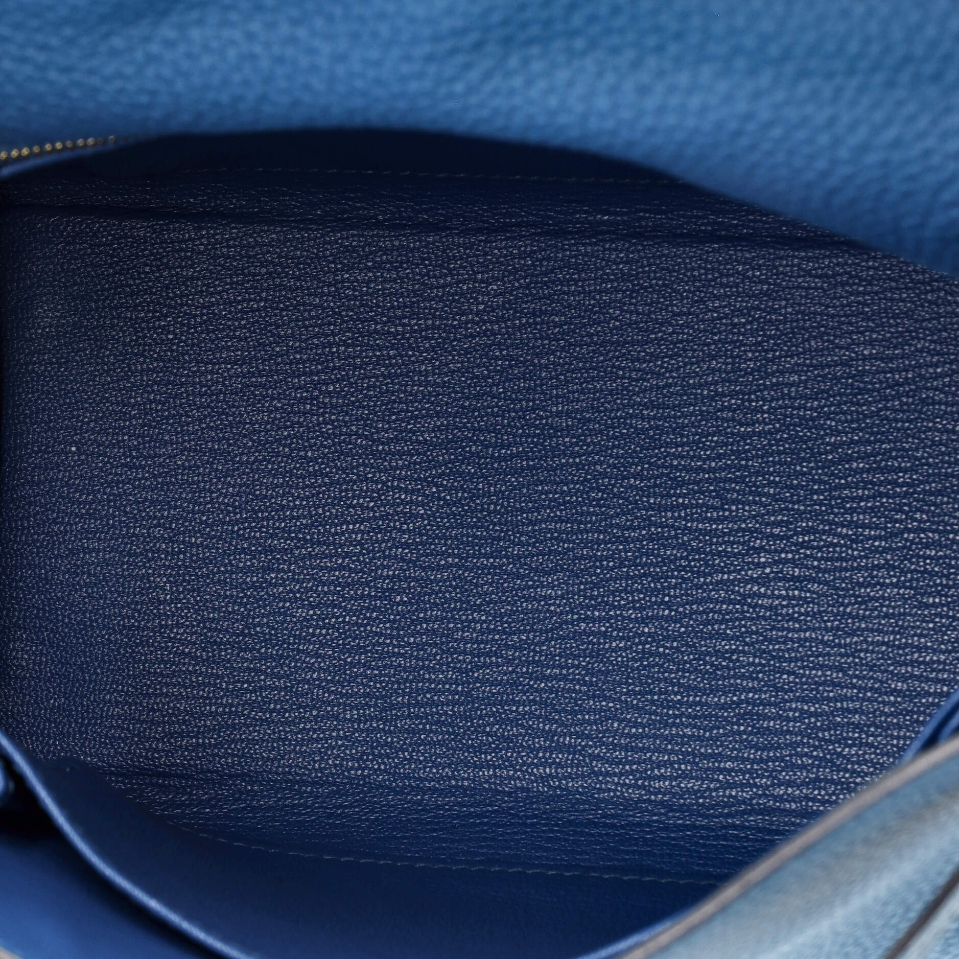 Kelly Handbag Bleu France Togo with Gold Hardware 25