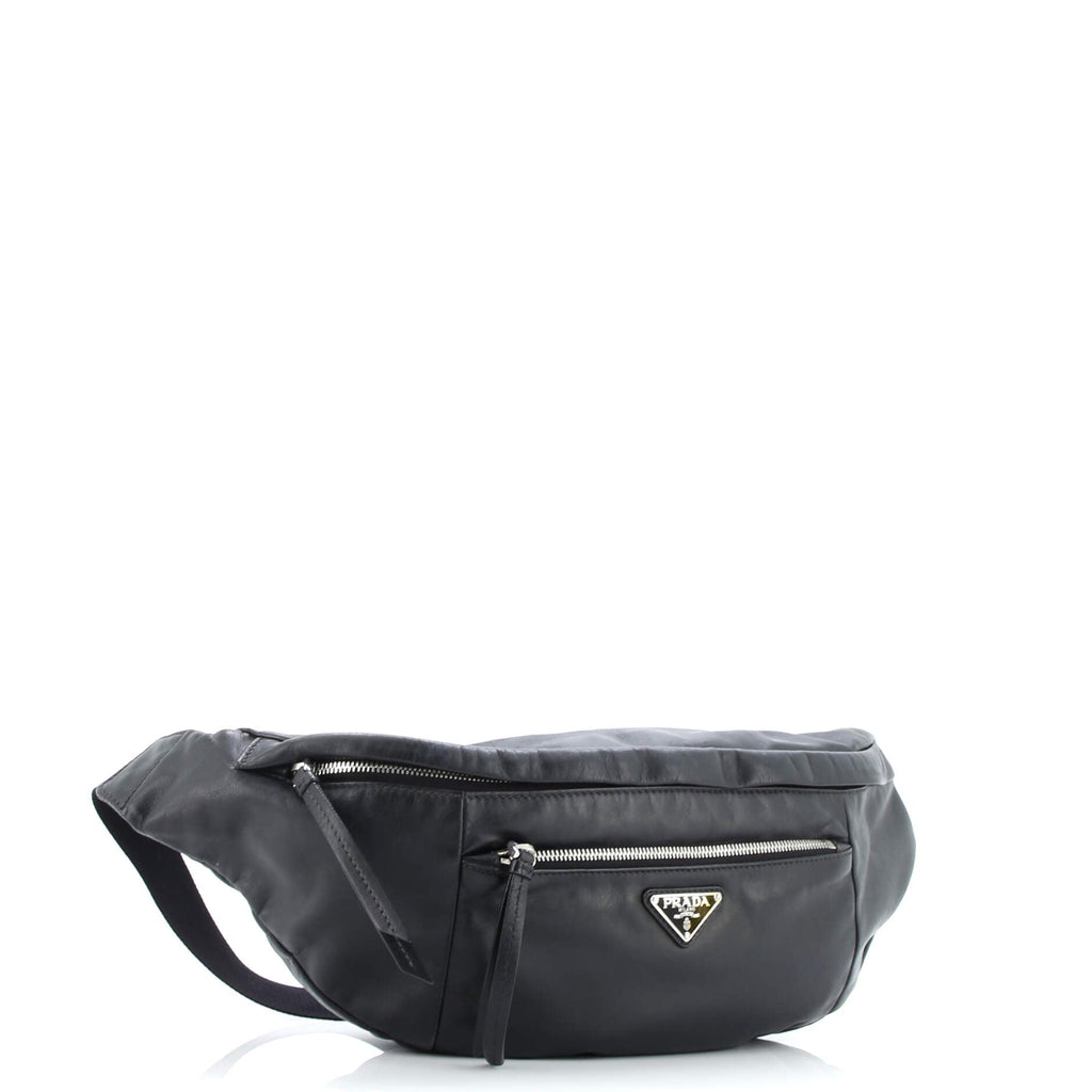 Front Pocket Belt Bag Soft Calfskin Large