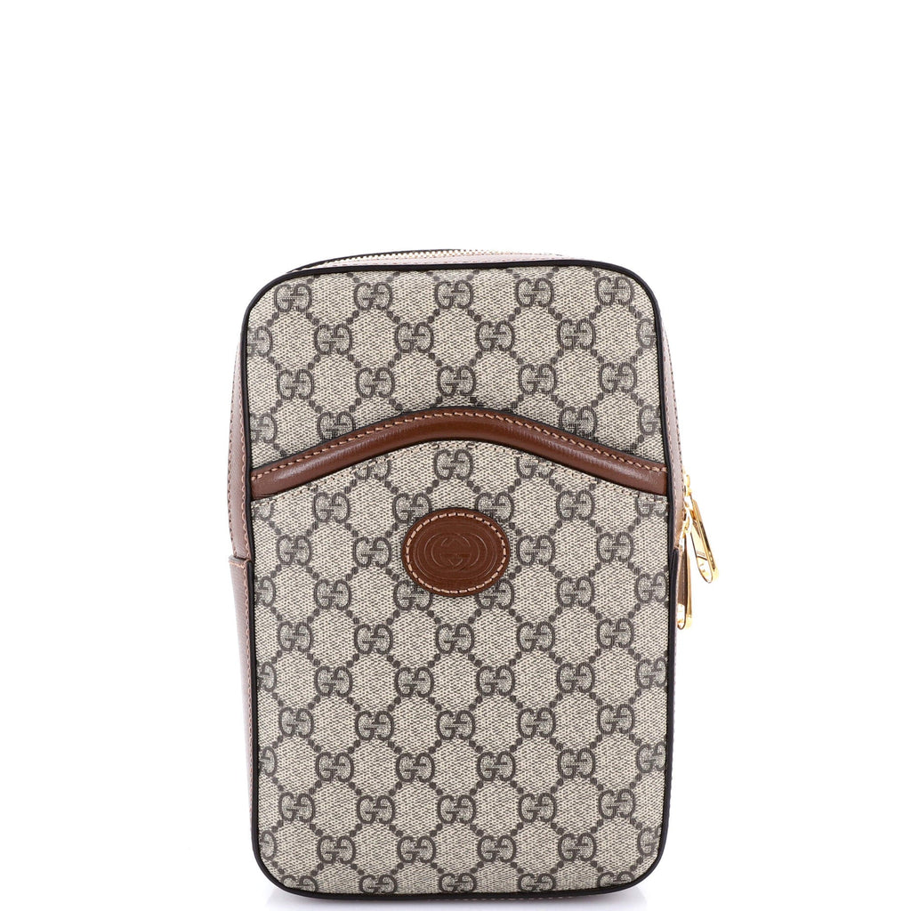 Interlocking G Patch Sling Bag GG Coated Canvas Small