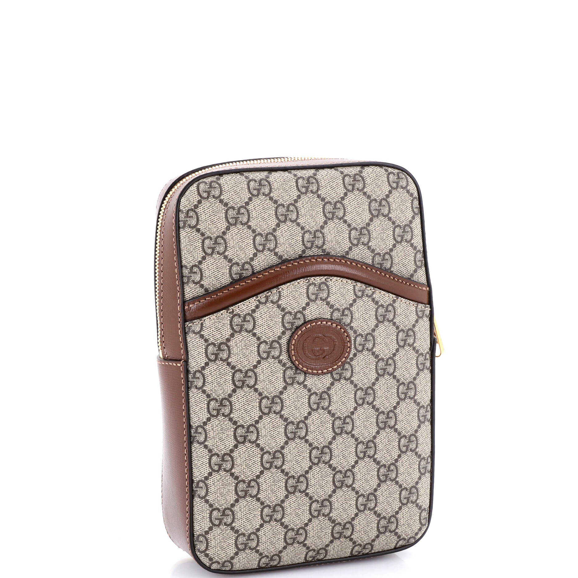 Interlocking G Patch Sling Bag GG Coated Canvas Small