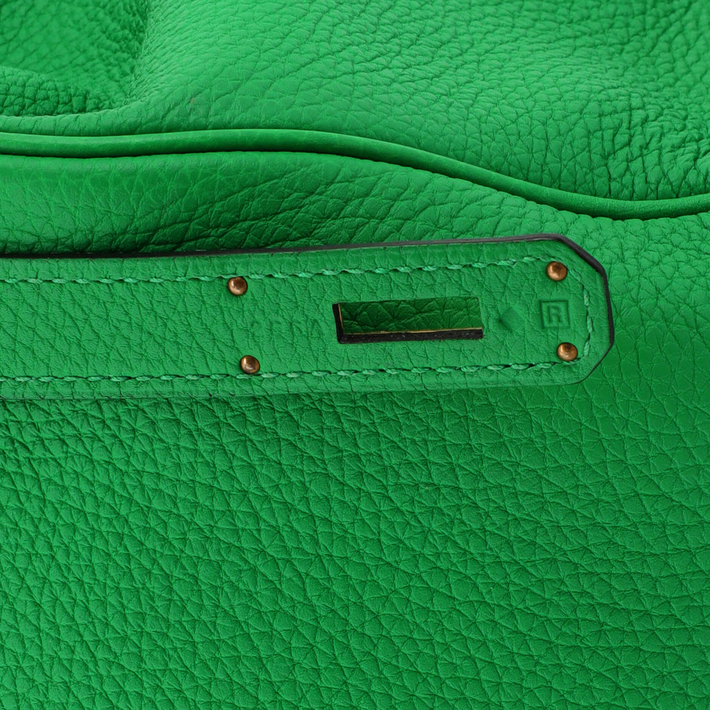 Kelly Handbag Bamboo Togo with Gold Hardware 32