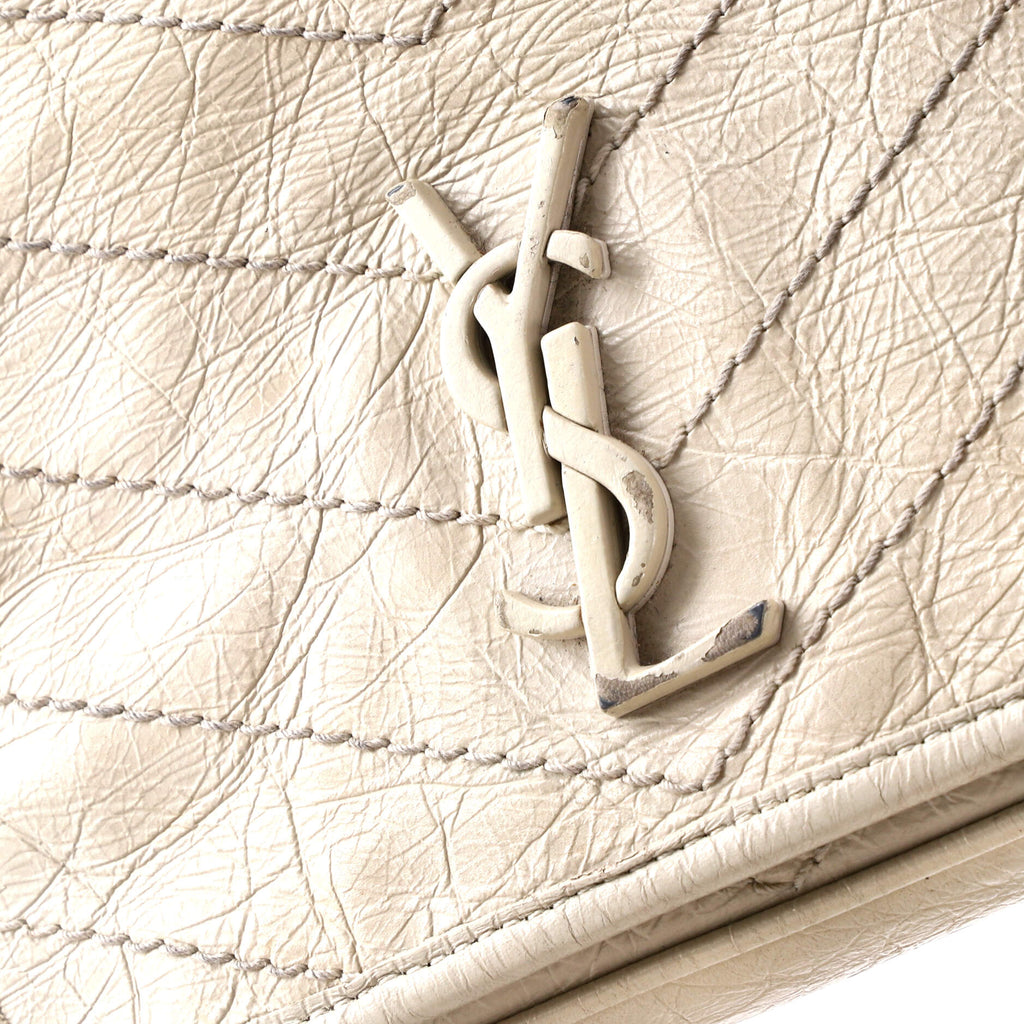 Niki Chain Wallet Matelasse Chevron Leather