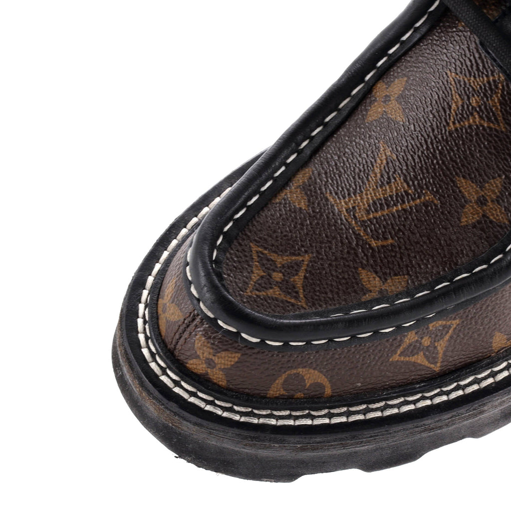 Women's LV Beaubourg Platform Derby Shoes Monogram Canvas