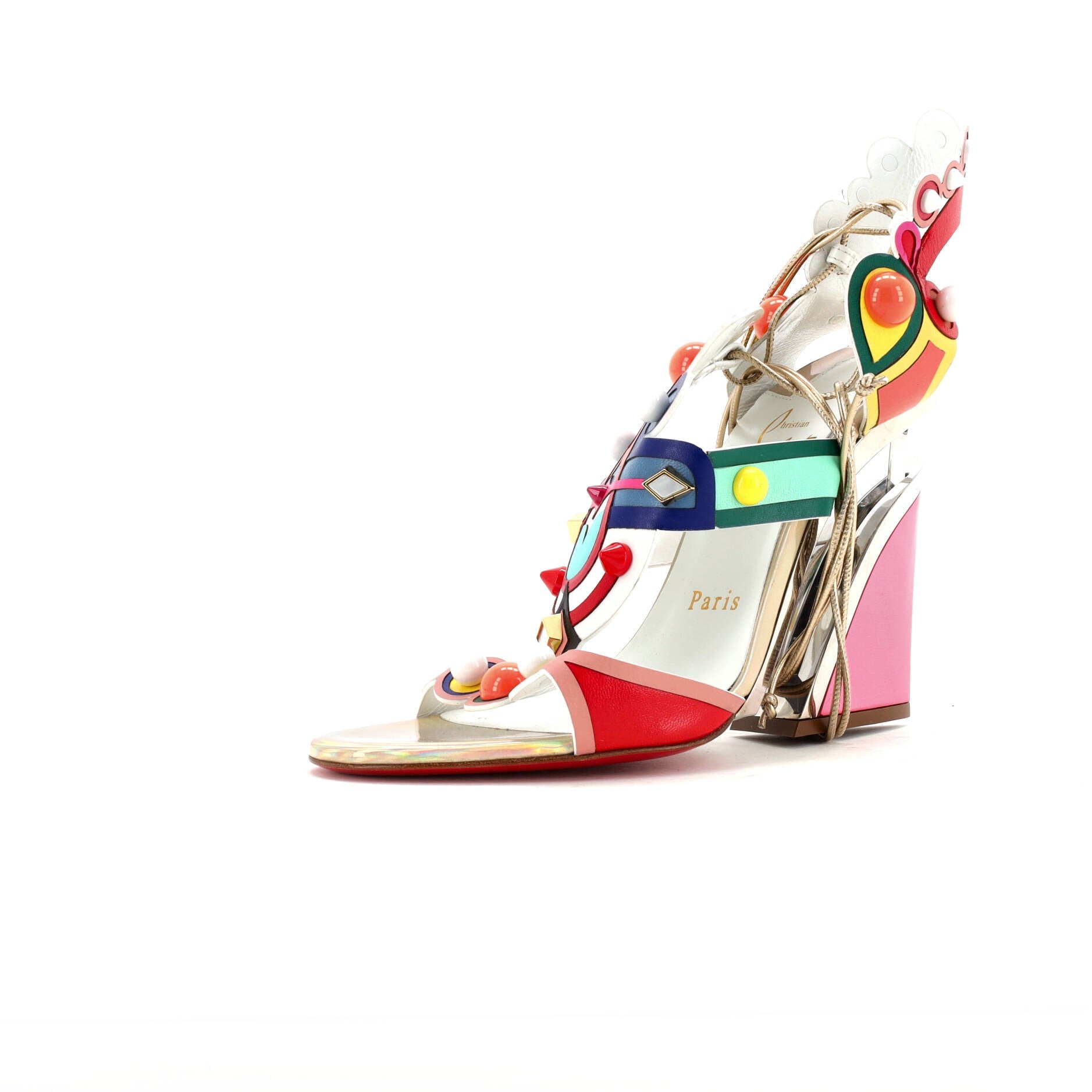 Womens Papagaya Levita Wedge Sandals Leather