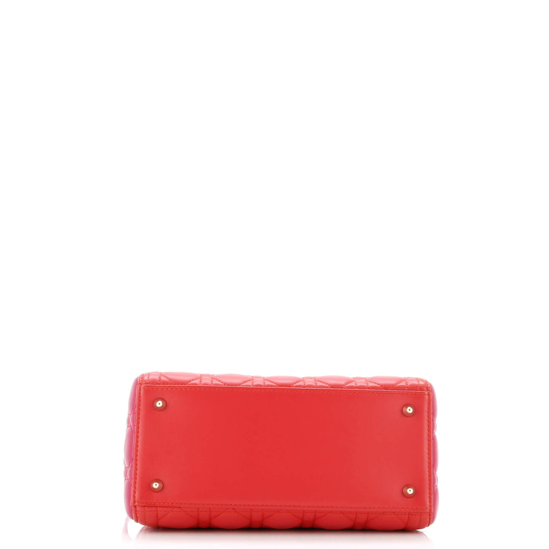 Bicolor Lady Dior Bag Cannage Quilt Lambskin Medium