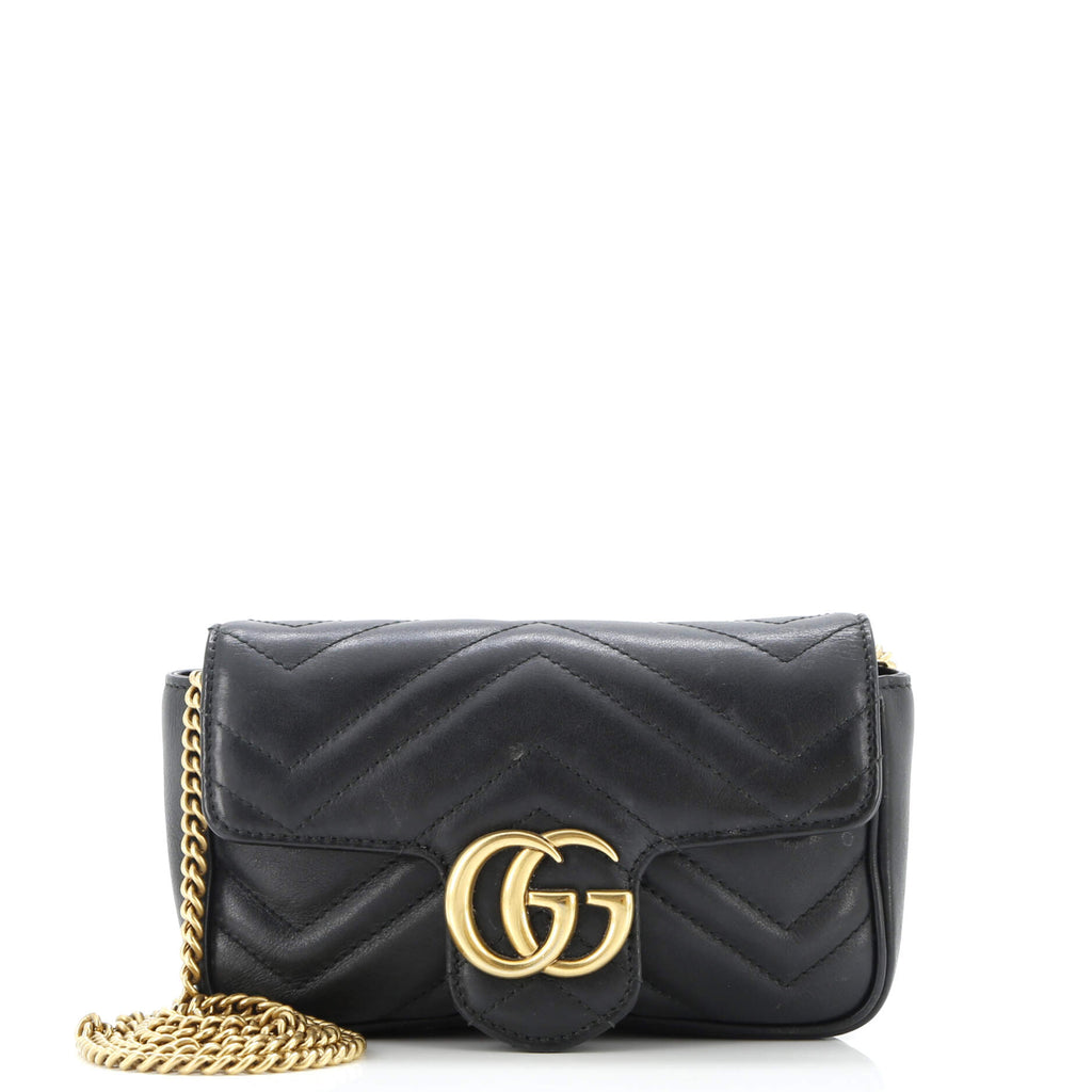 GG Marmont Flap Bag Matelasse Leather Super Mini