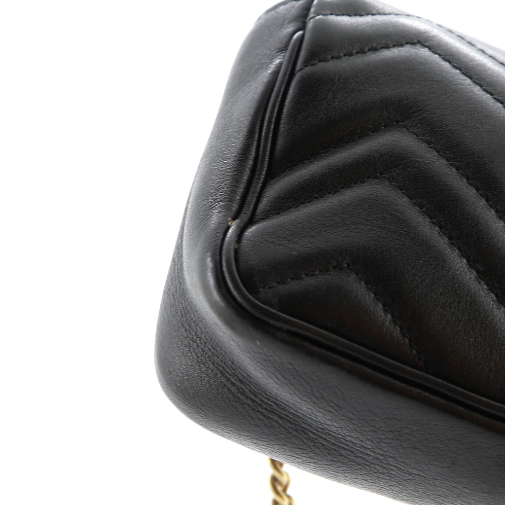 GG Marmont Flap Bag Matelasse Leather Super Mini