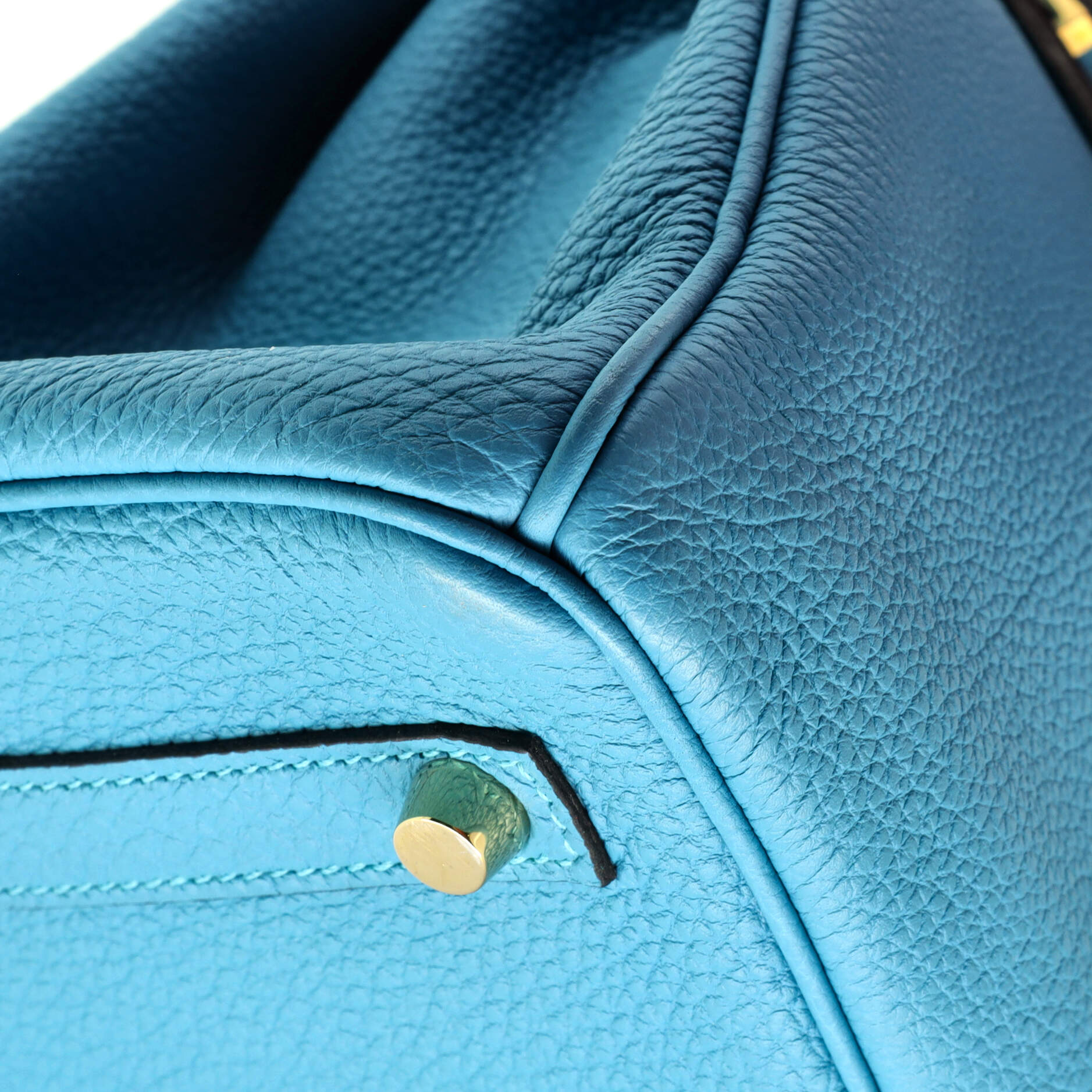 Birkin Handbag Turquoise Togo with Gold Hardware 30