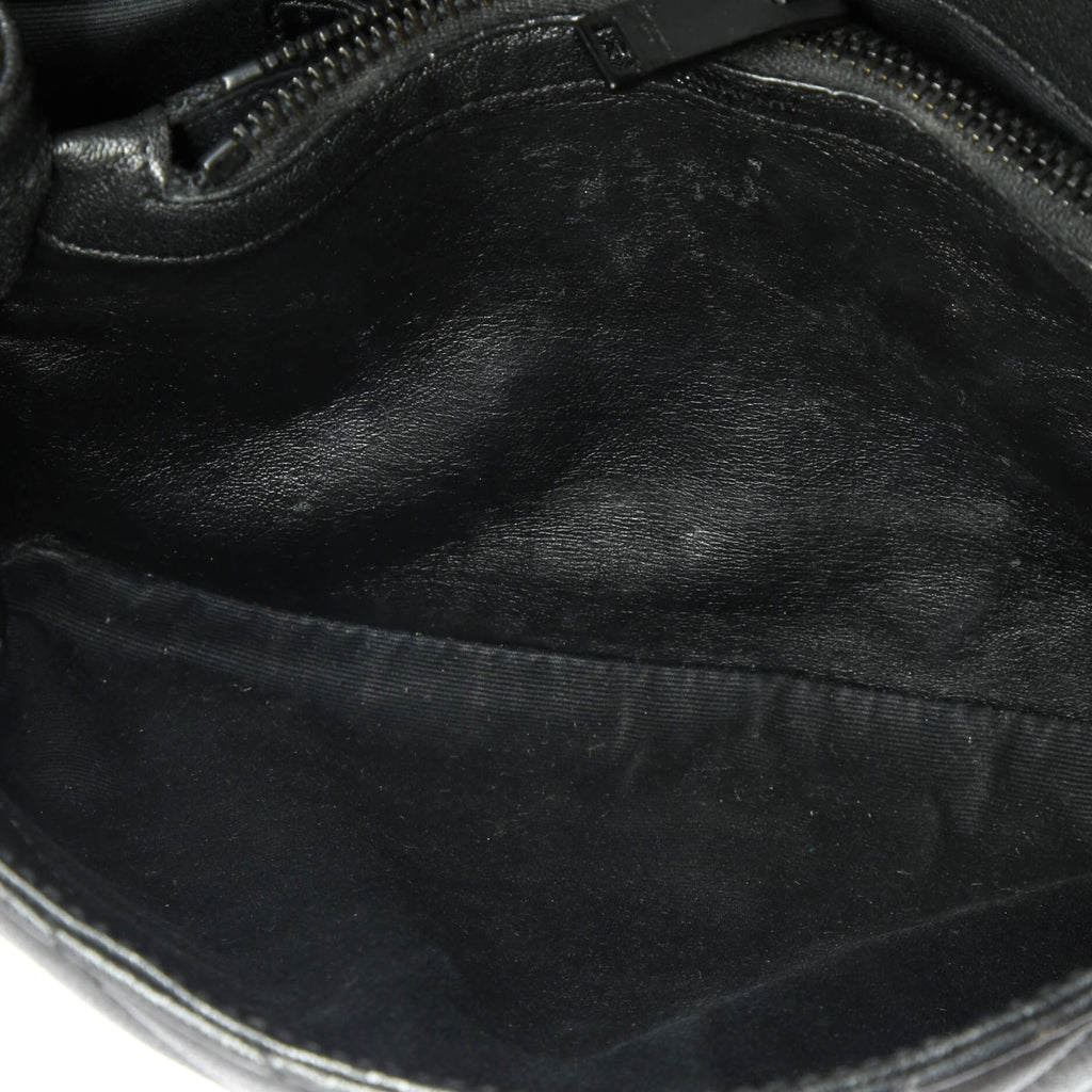 Classic Monogram College Bag Matelasse Chevron Leather Medium