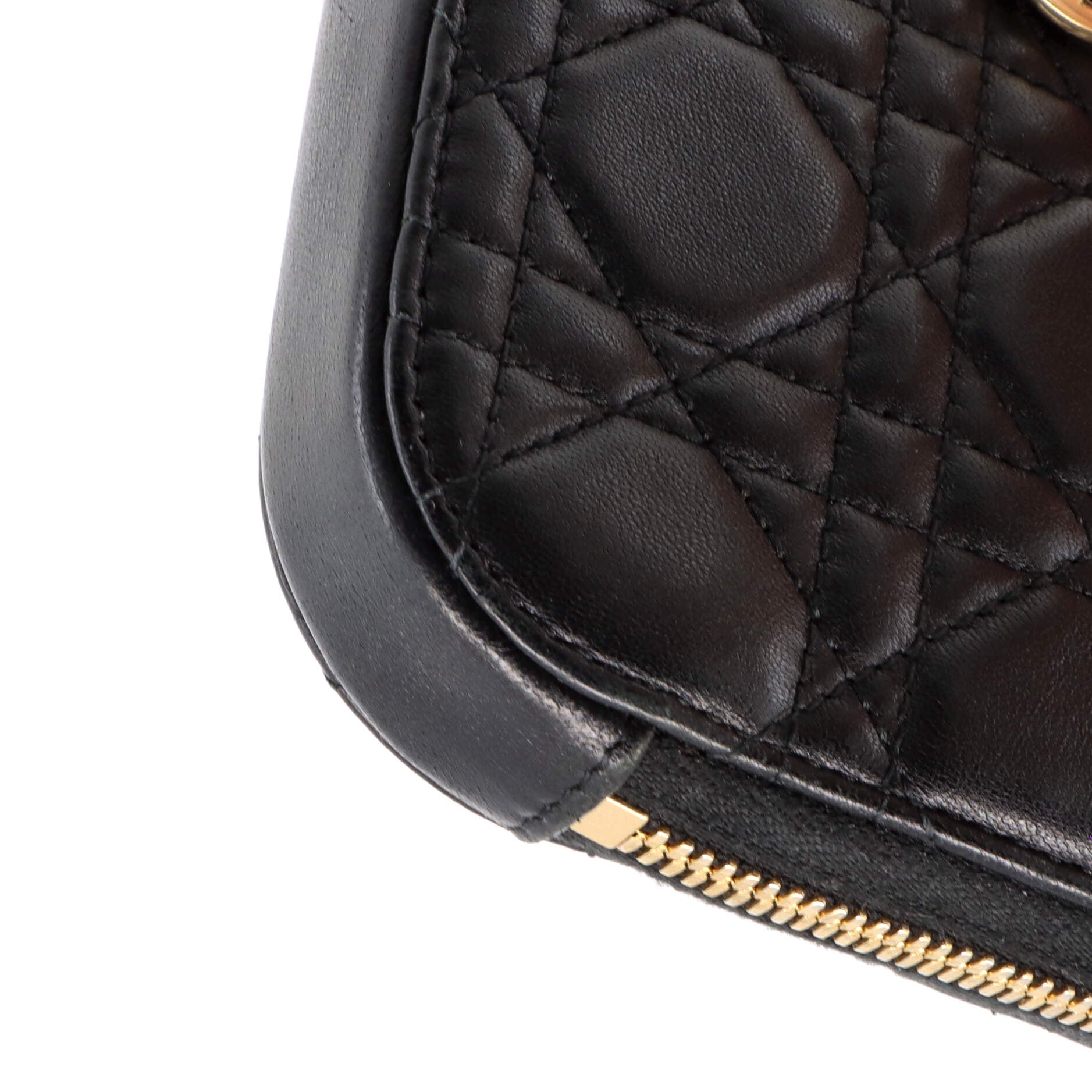 Lady Dior Phone Holder on Chain Cannage Quilt Lambskin