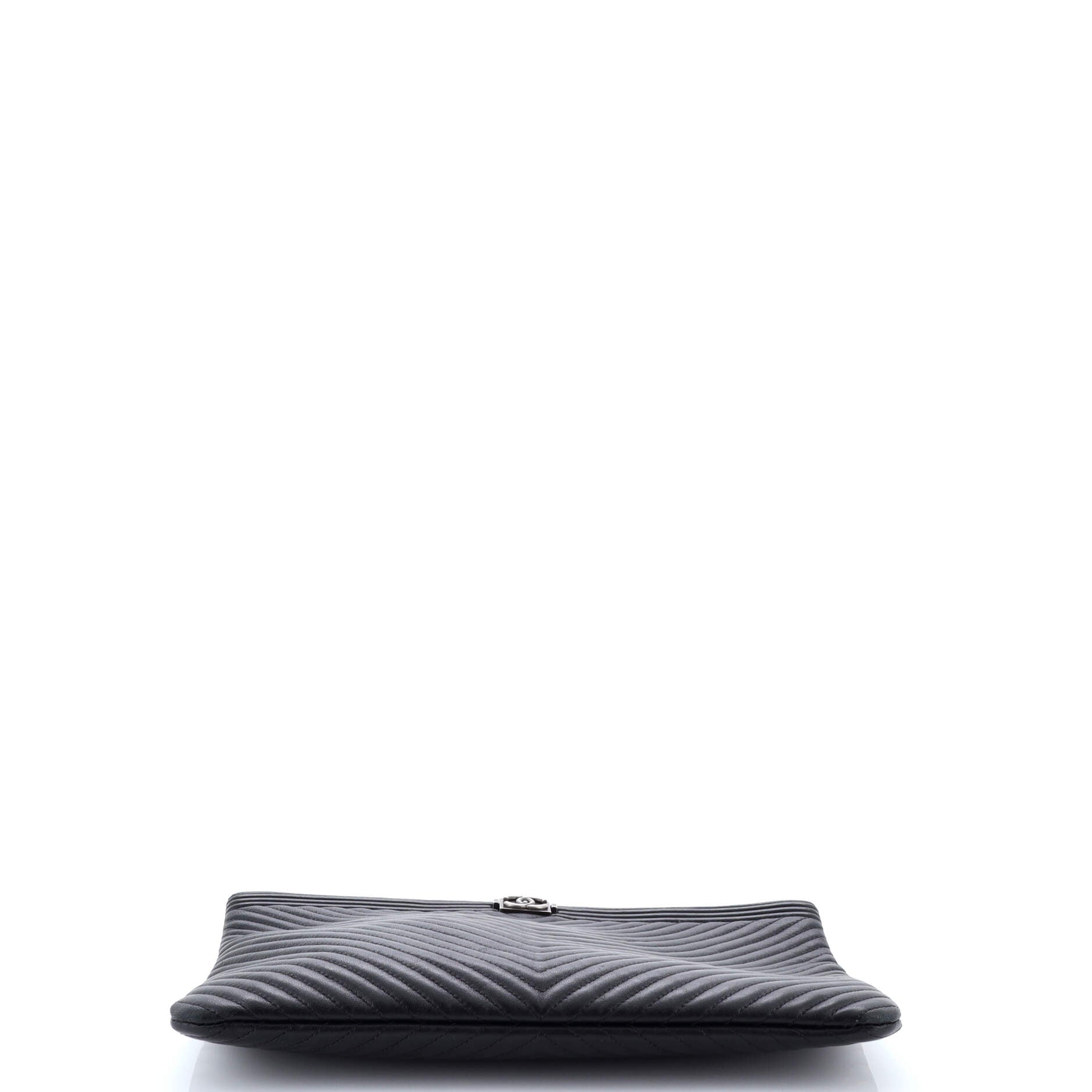 Boy O Case Clutch Chevron Calfskin Medium